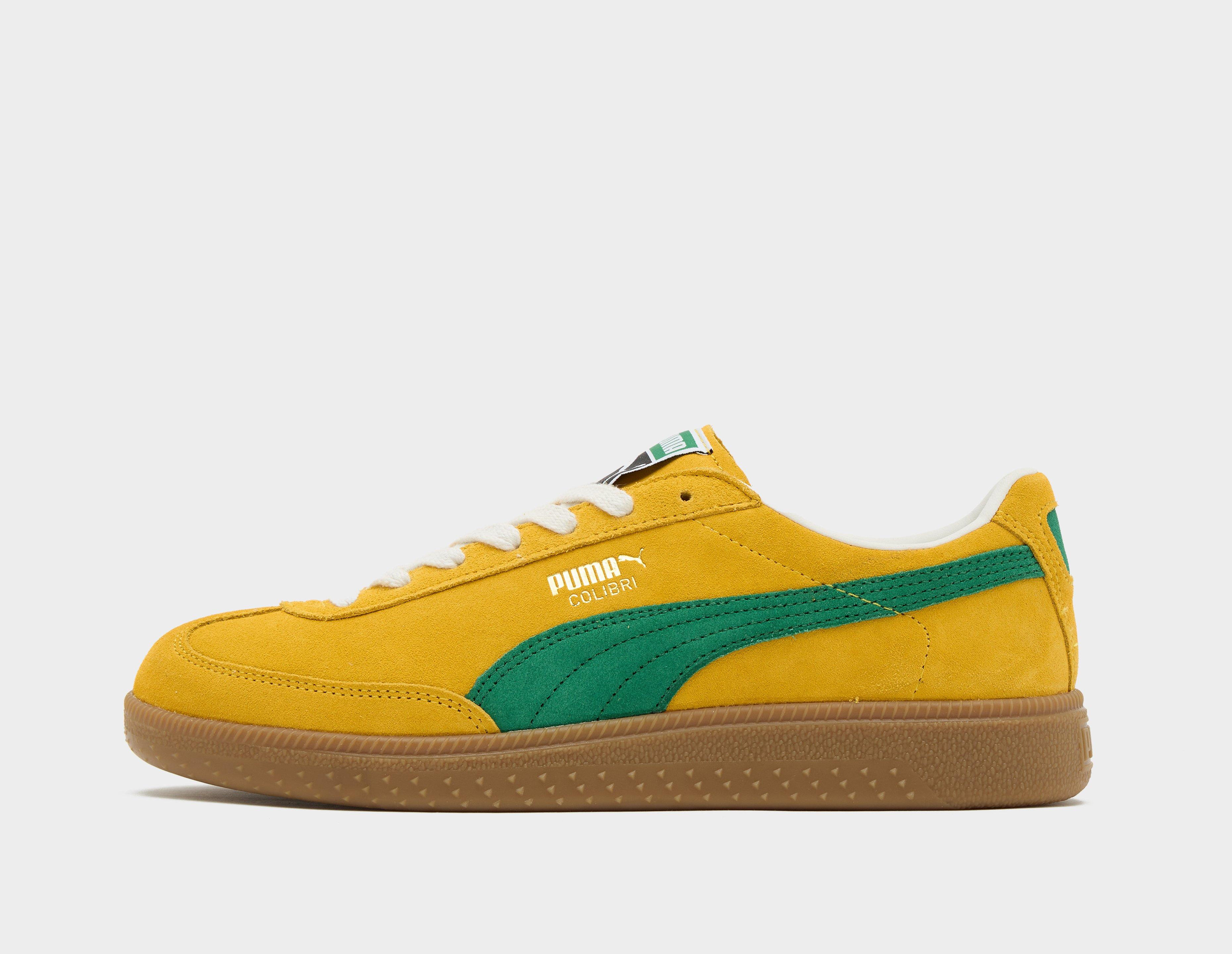 Green and deals yellow puma shoes