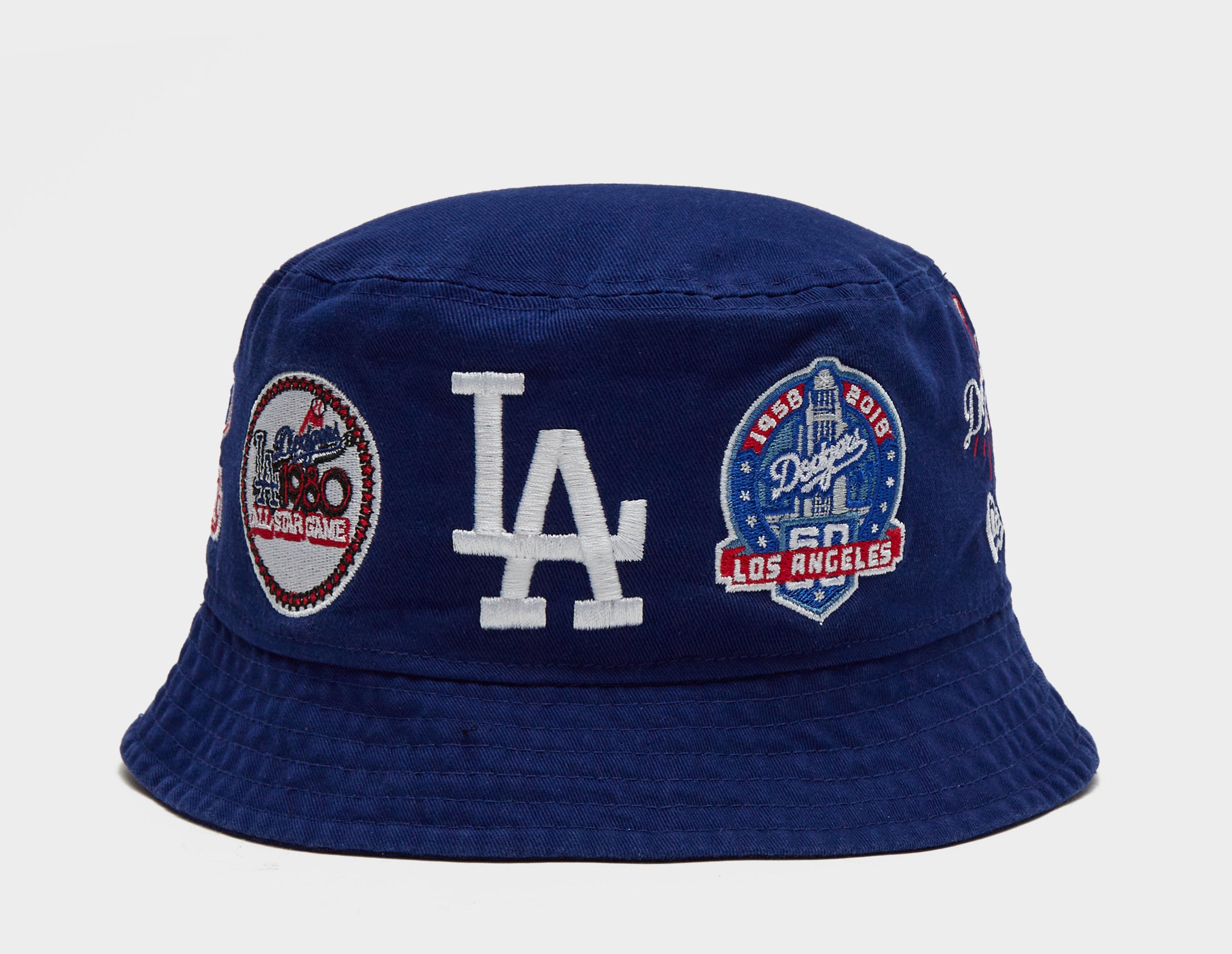 New Era Los Angeles Dodgers LA Fitted Hat 7 5/8 Black White Lebron Kobe  Lakers 