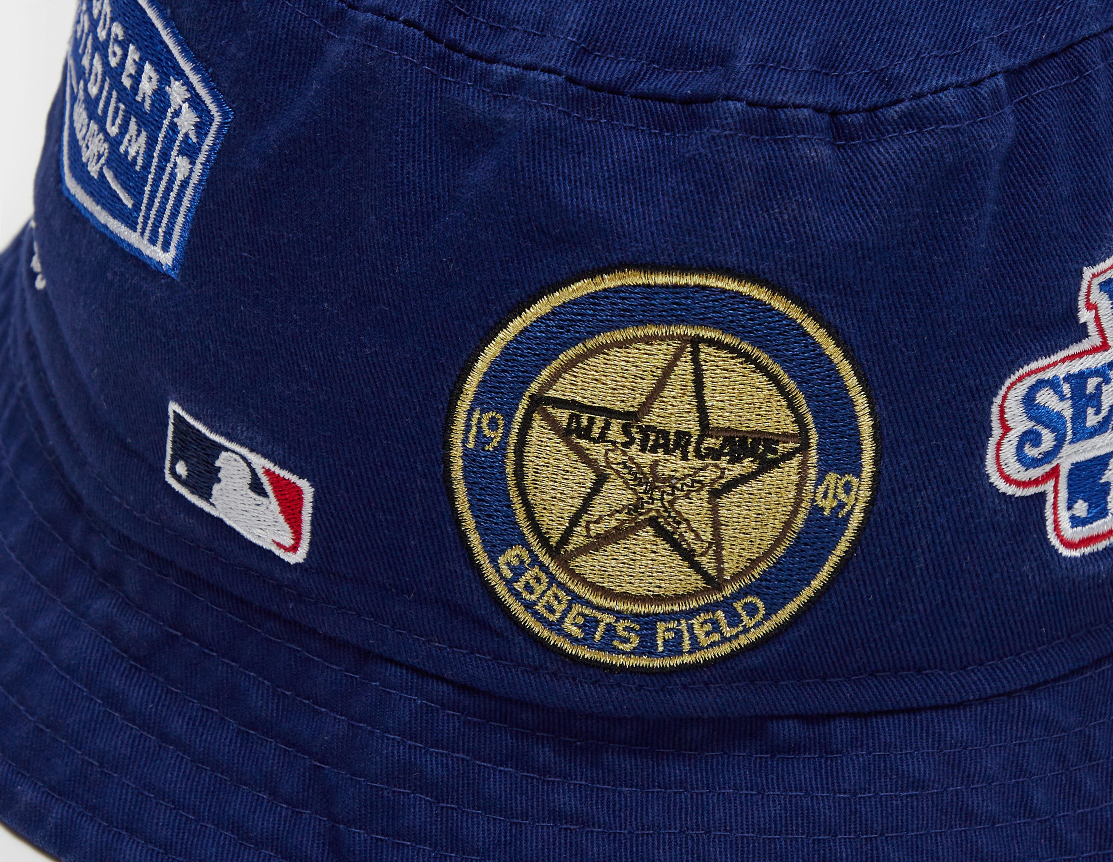 Blue New Era LA Dodgers Cooperstown Patch Bucket Hat