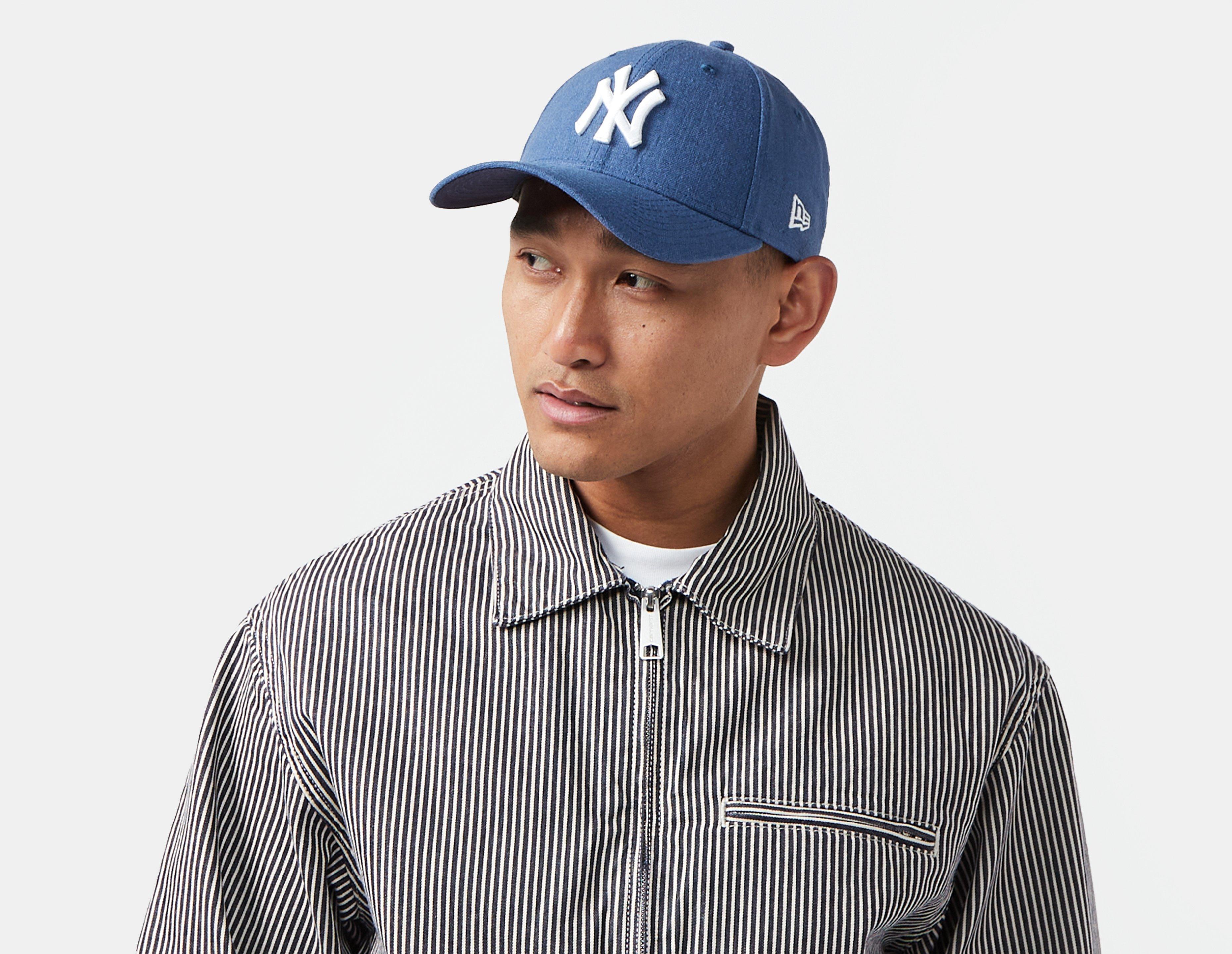 Blue New Era 9FORTY New York Yankees Linen Adjustable Cap