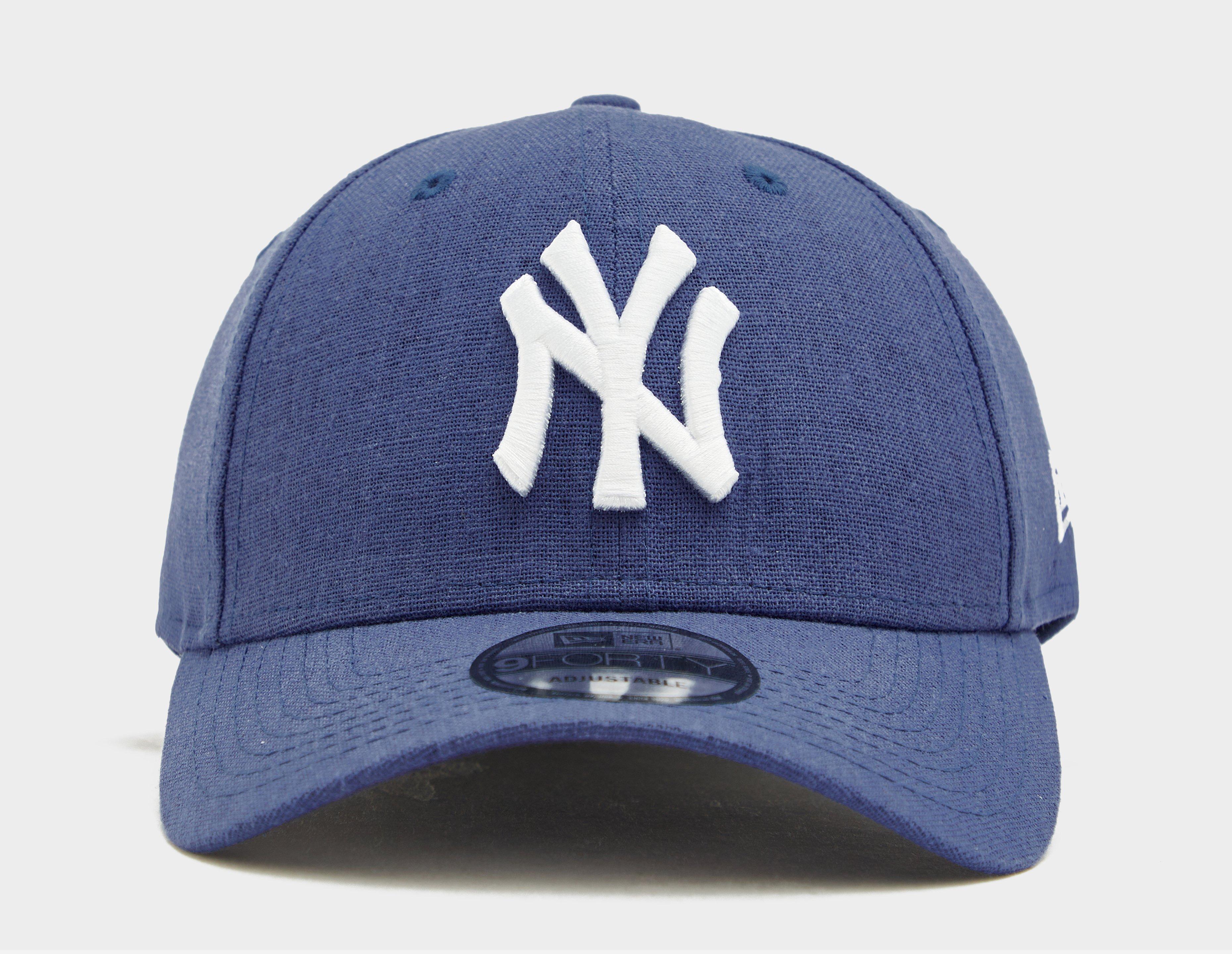 Blue New Era 9FORTY New York Yankees Linen Adjustable Cap, Pigment Coke  Bucket Hat