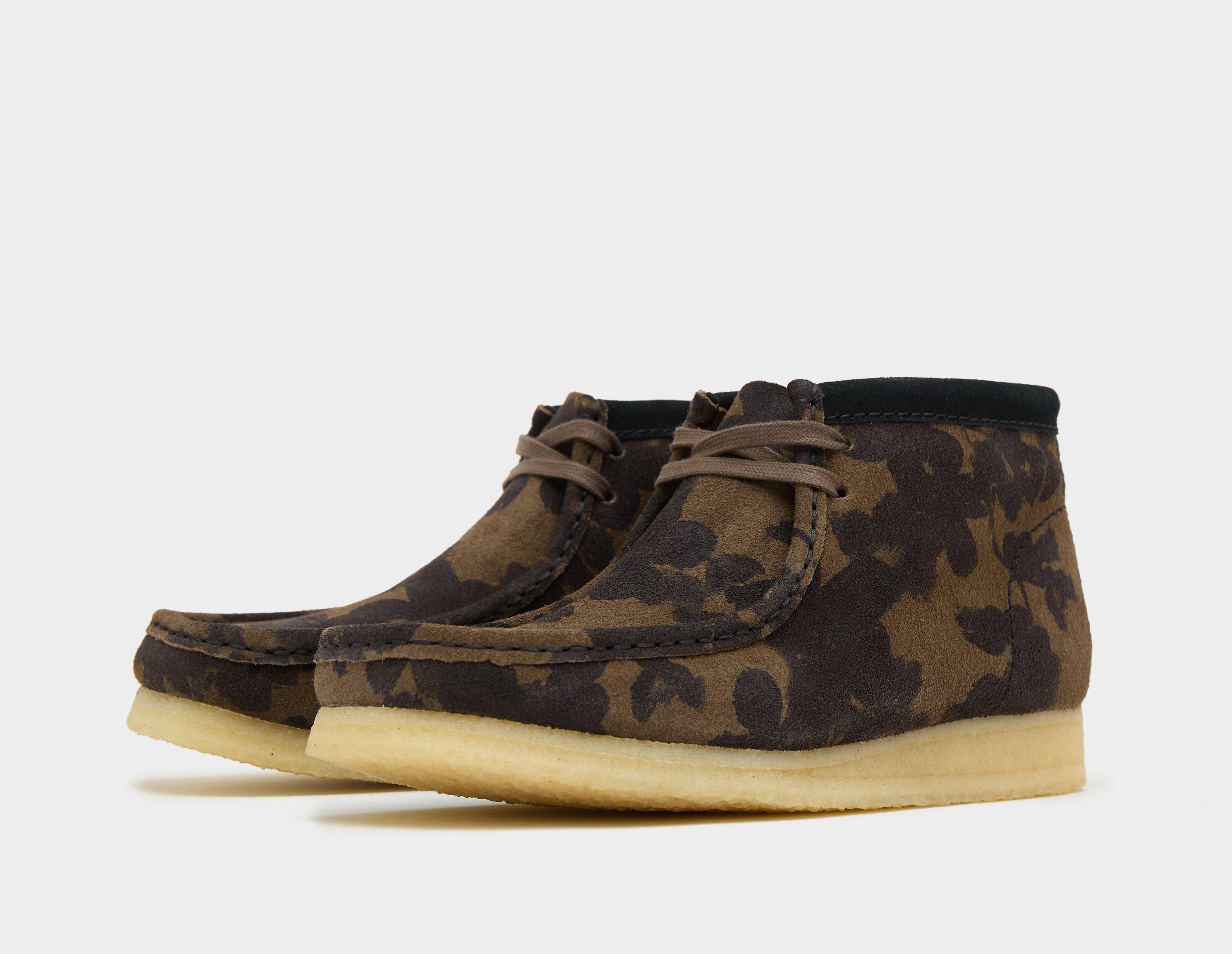 Clarks wallabee best sale animal print