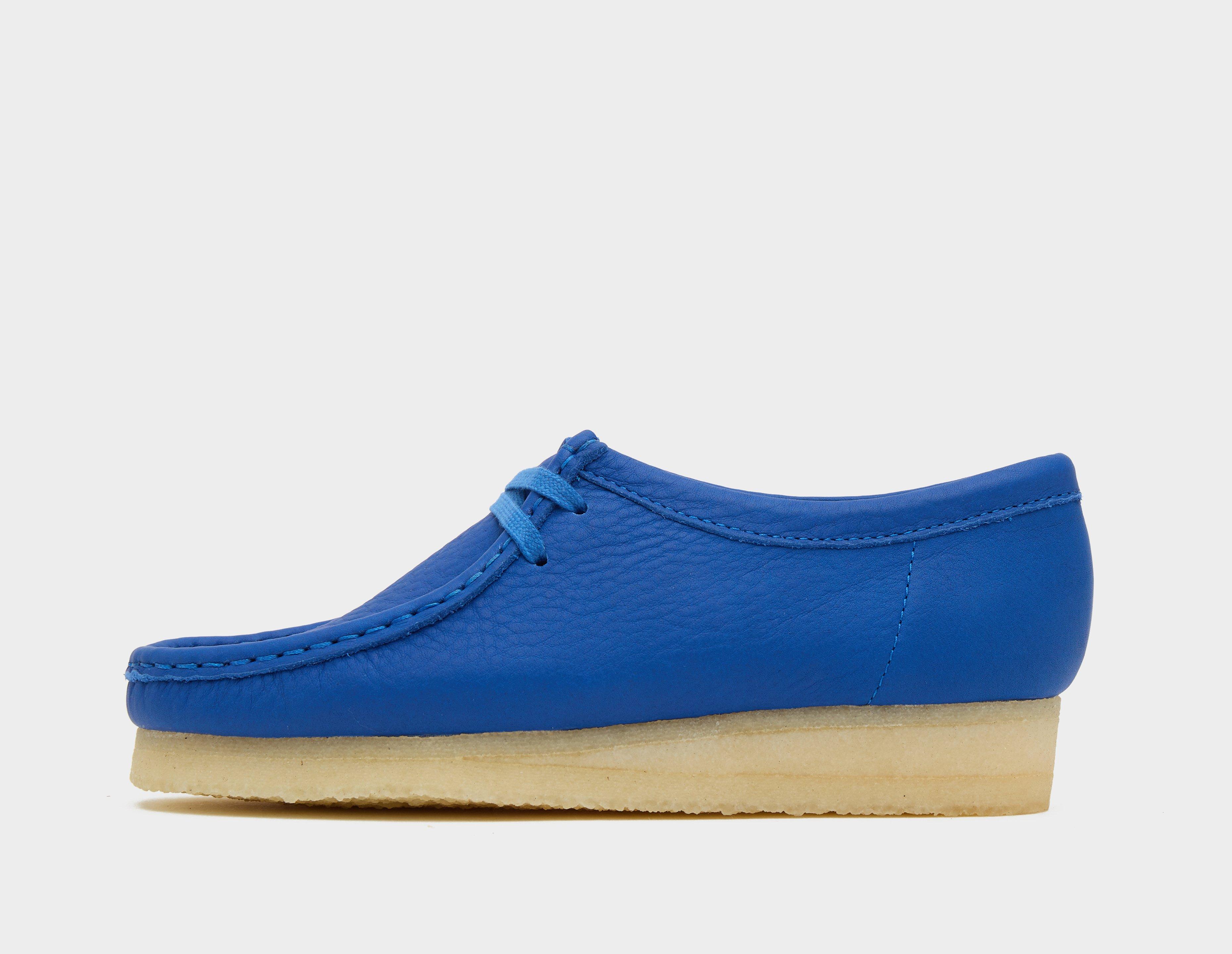 Blue suede shop clarks wallabee