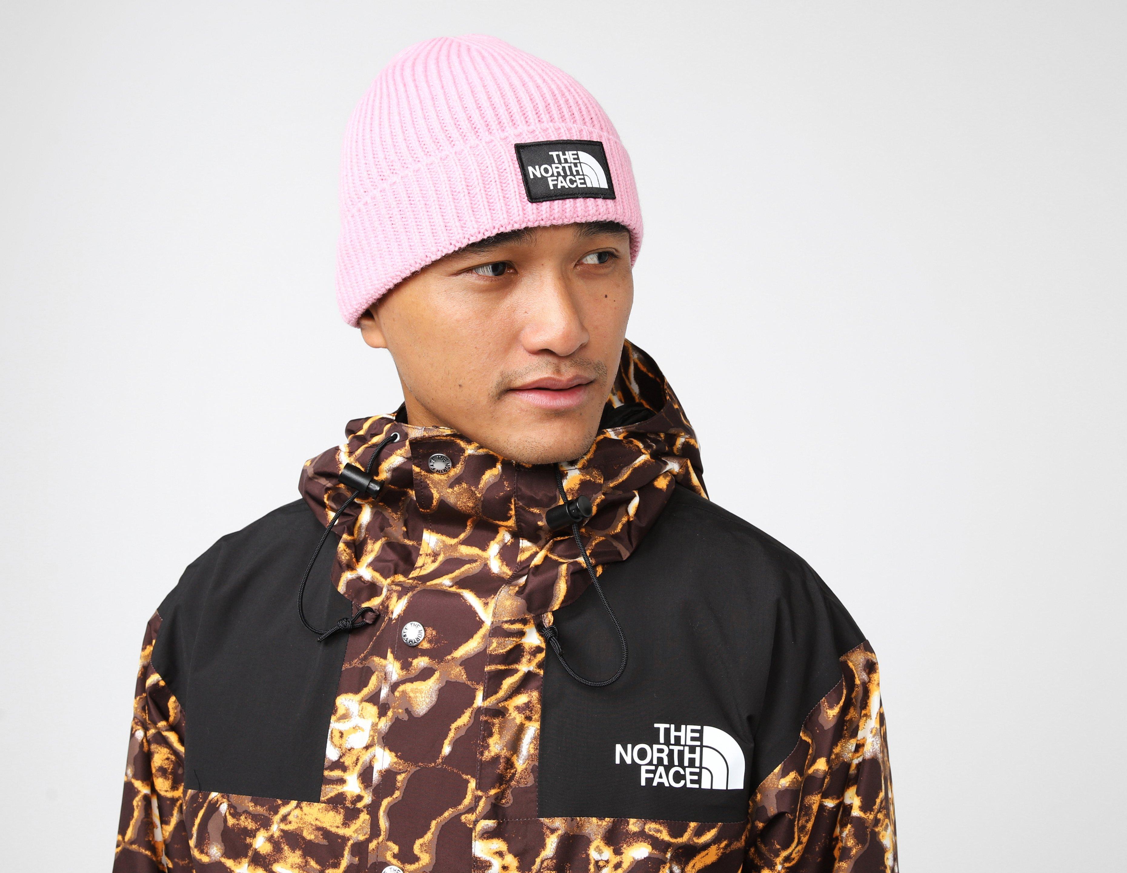 North face on sale beanie pink