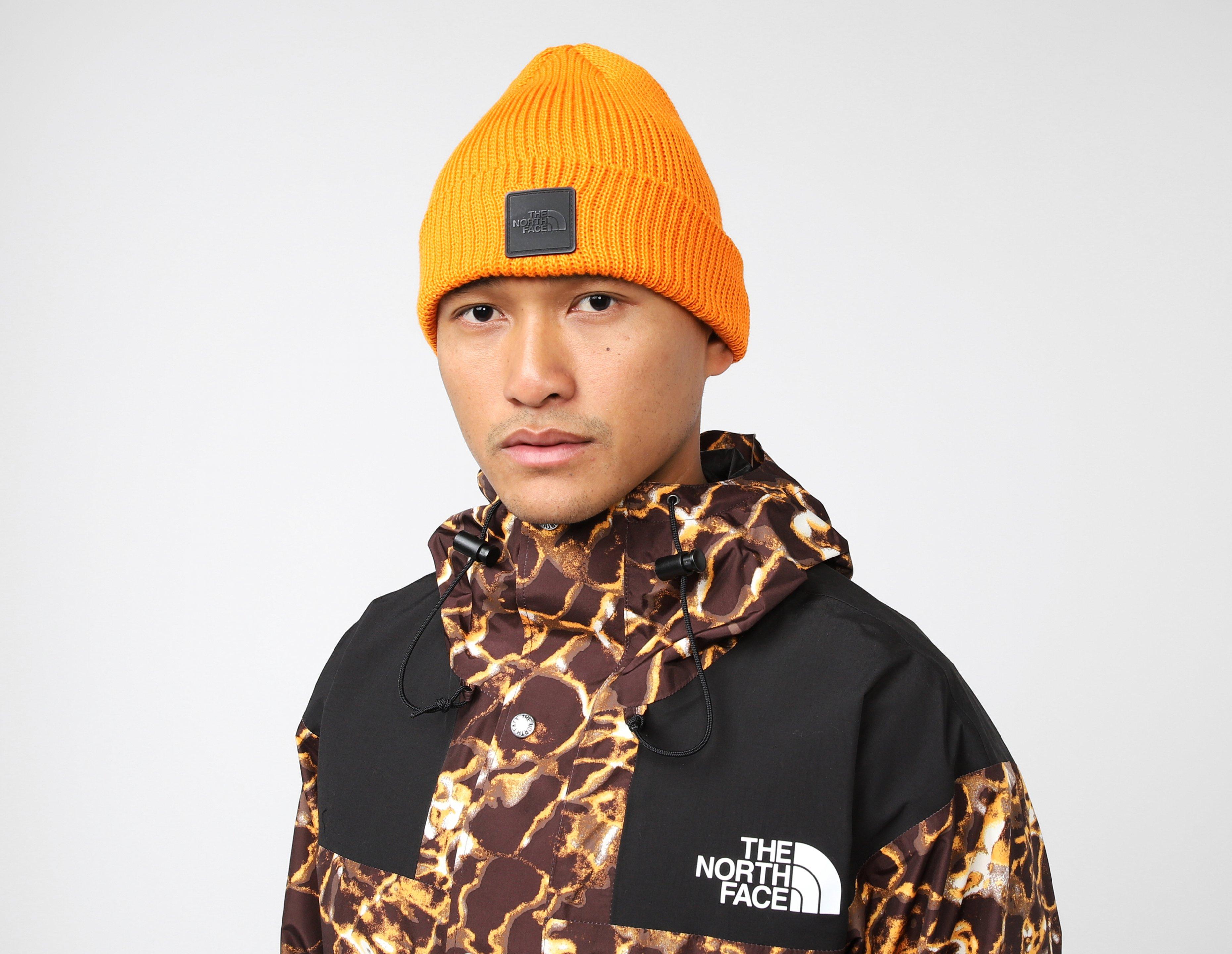 The north face store beanie orange