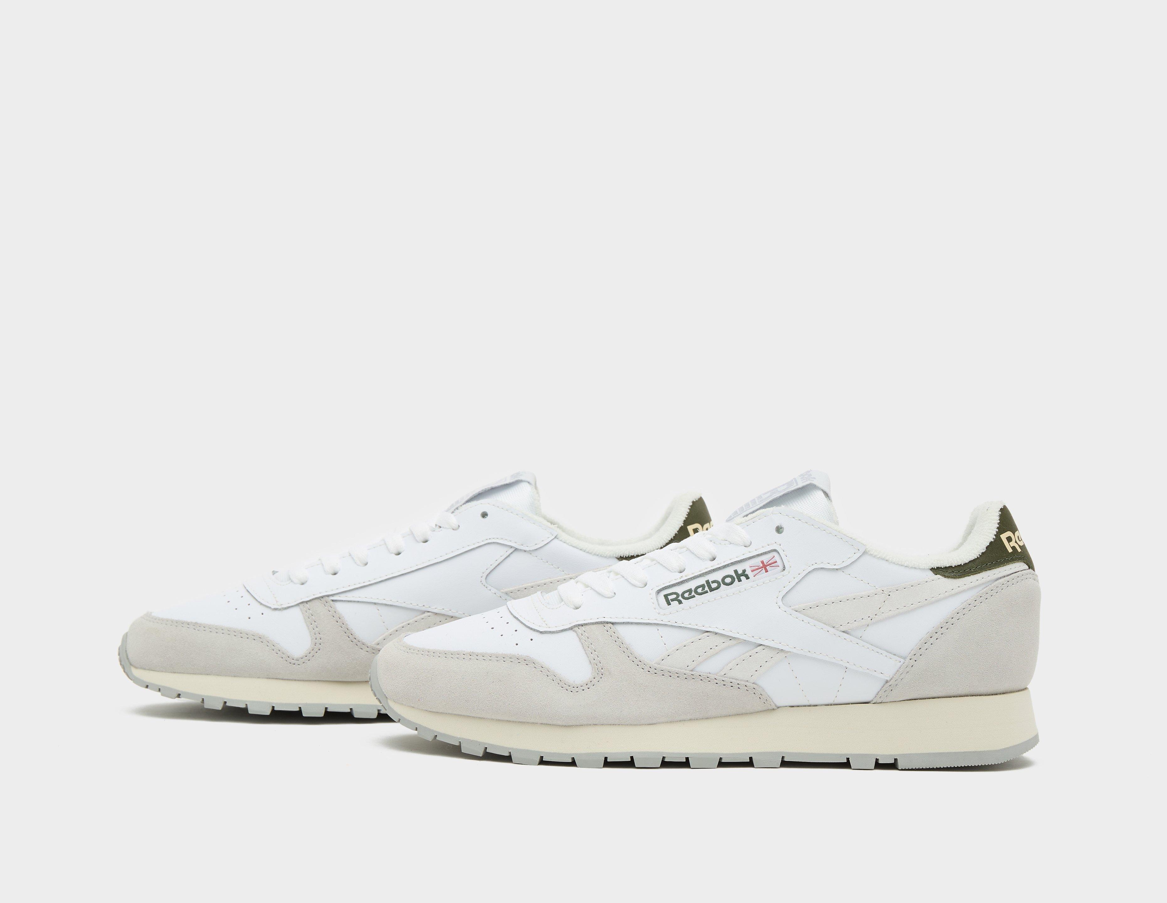 Reebok white on sale leather classic