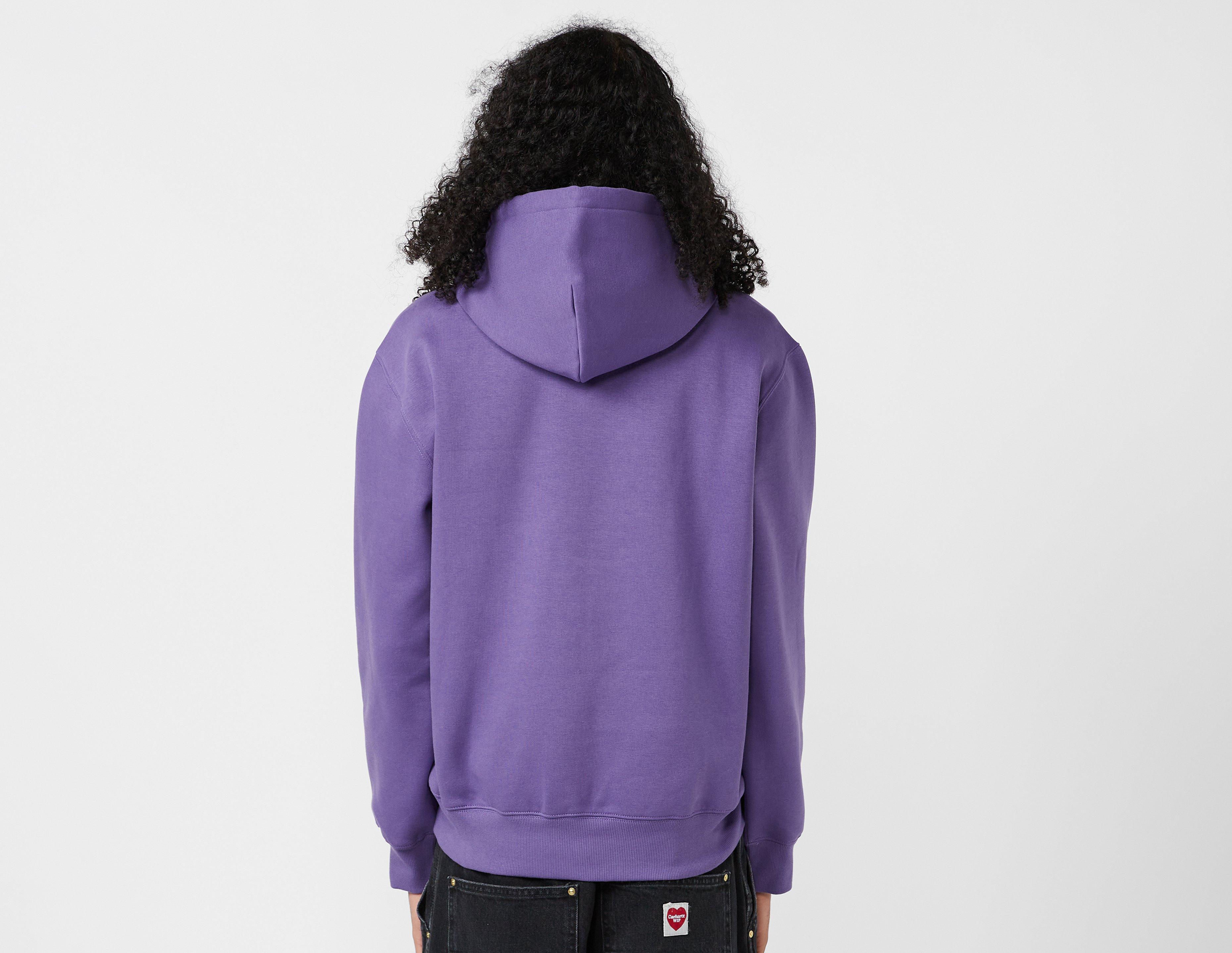 adidas Monogram-pattern Print Hooded Coat in Purple for Men