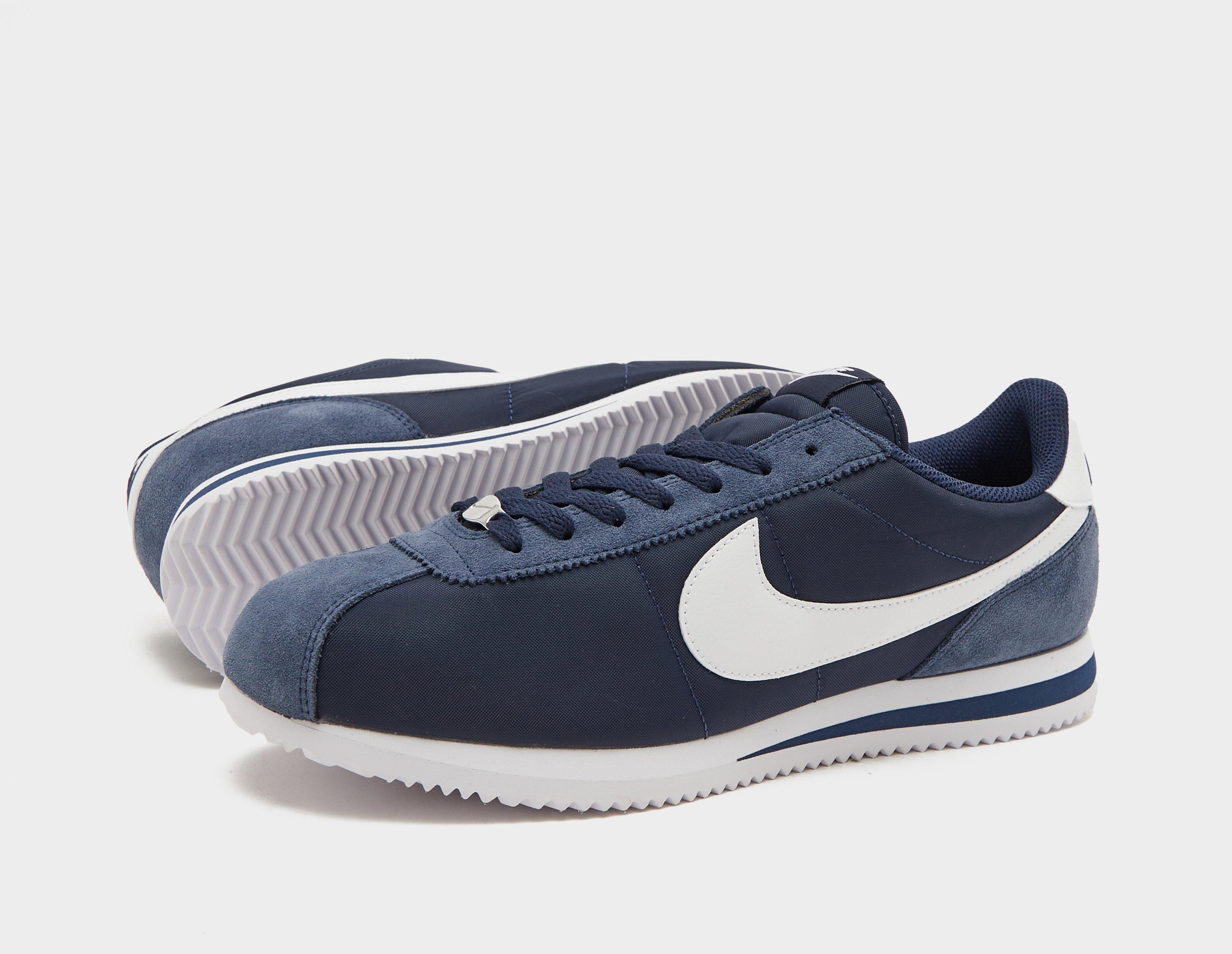 Nike cortez suede sales navy