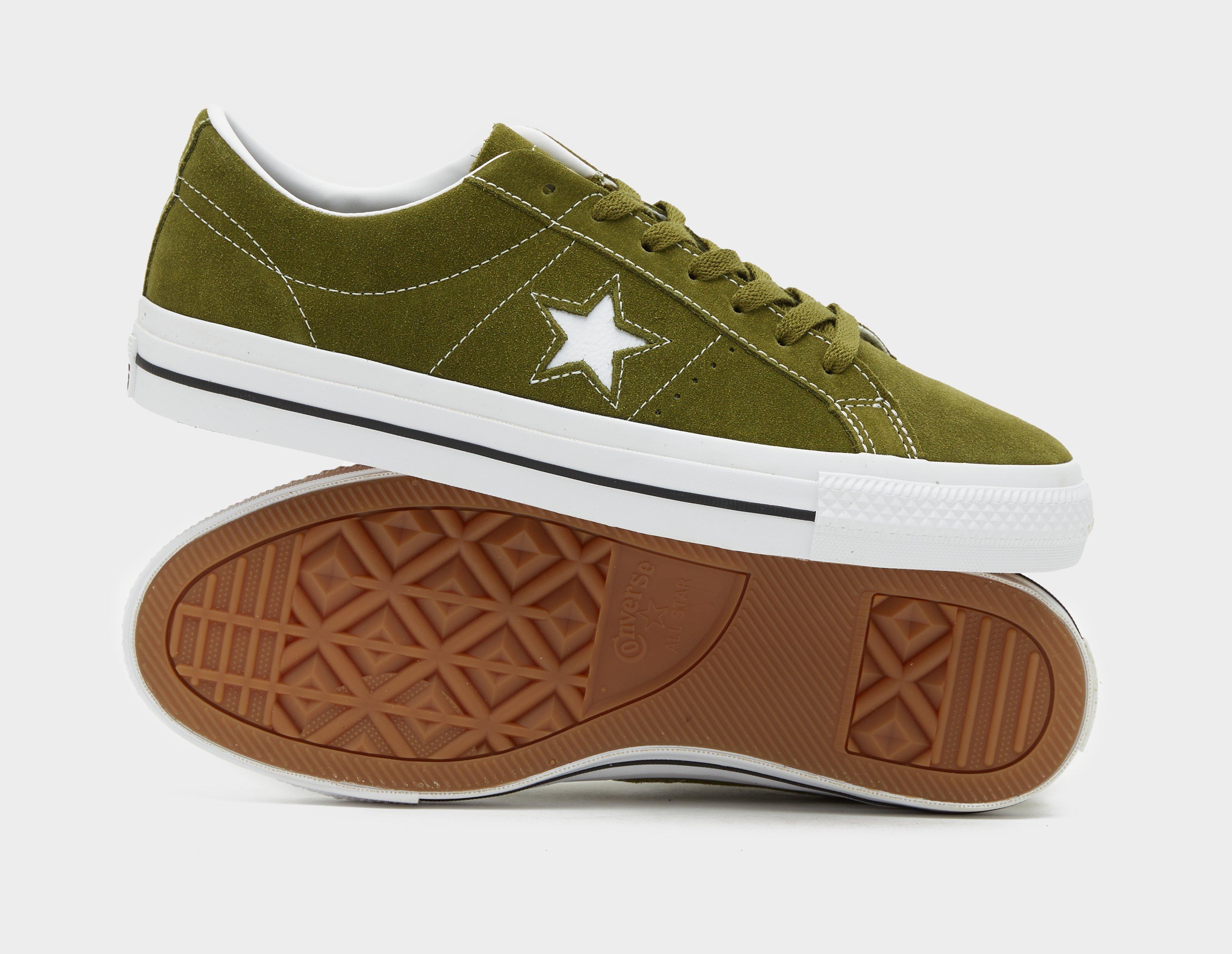 Converse one star store ox green