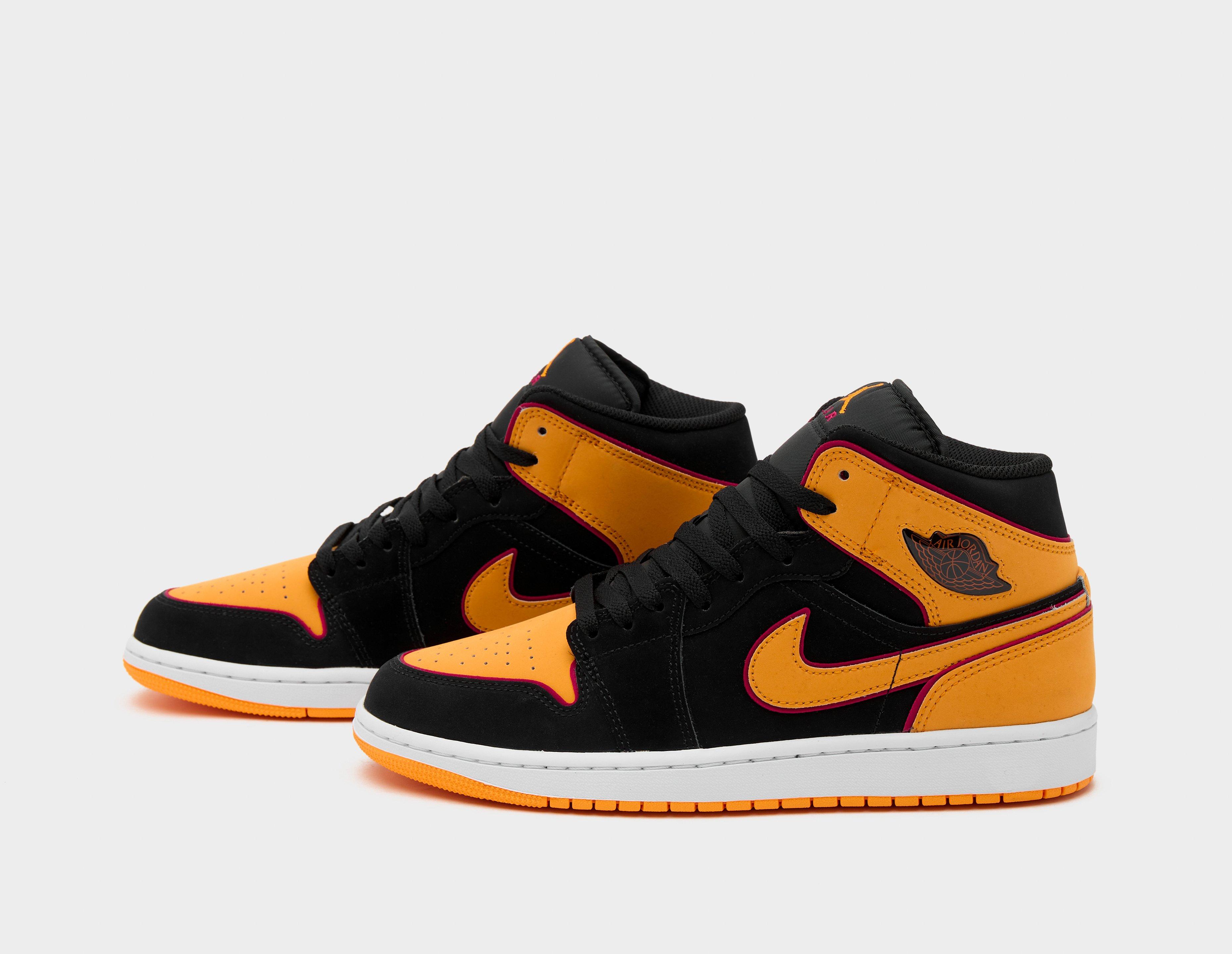 Air Jordan 1 Mid Black/Vivid Orange FJ4923-008