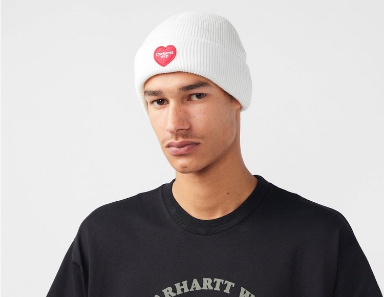 CARHARTT WIP - Bonnet Mixte HEART Blanc