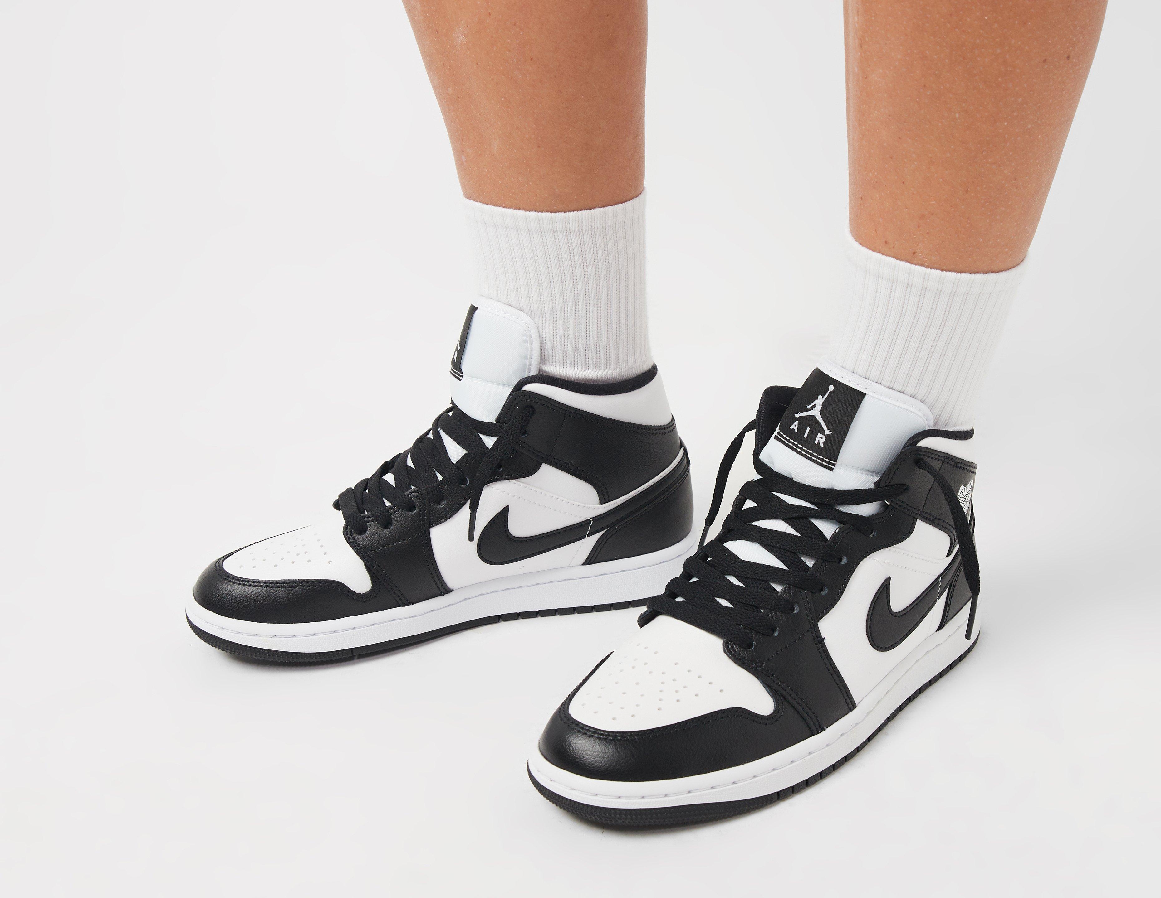 Jordan air 1 discount mid dames zwart wit