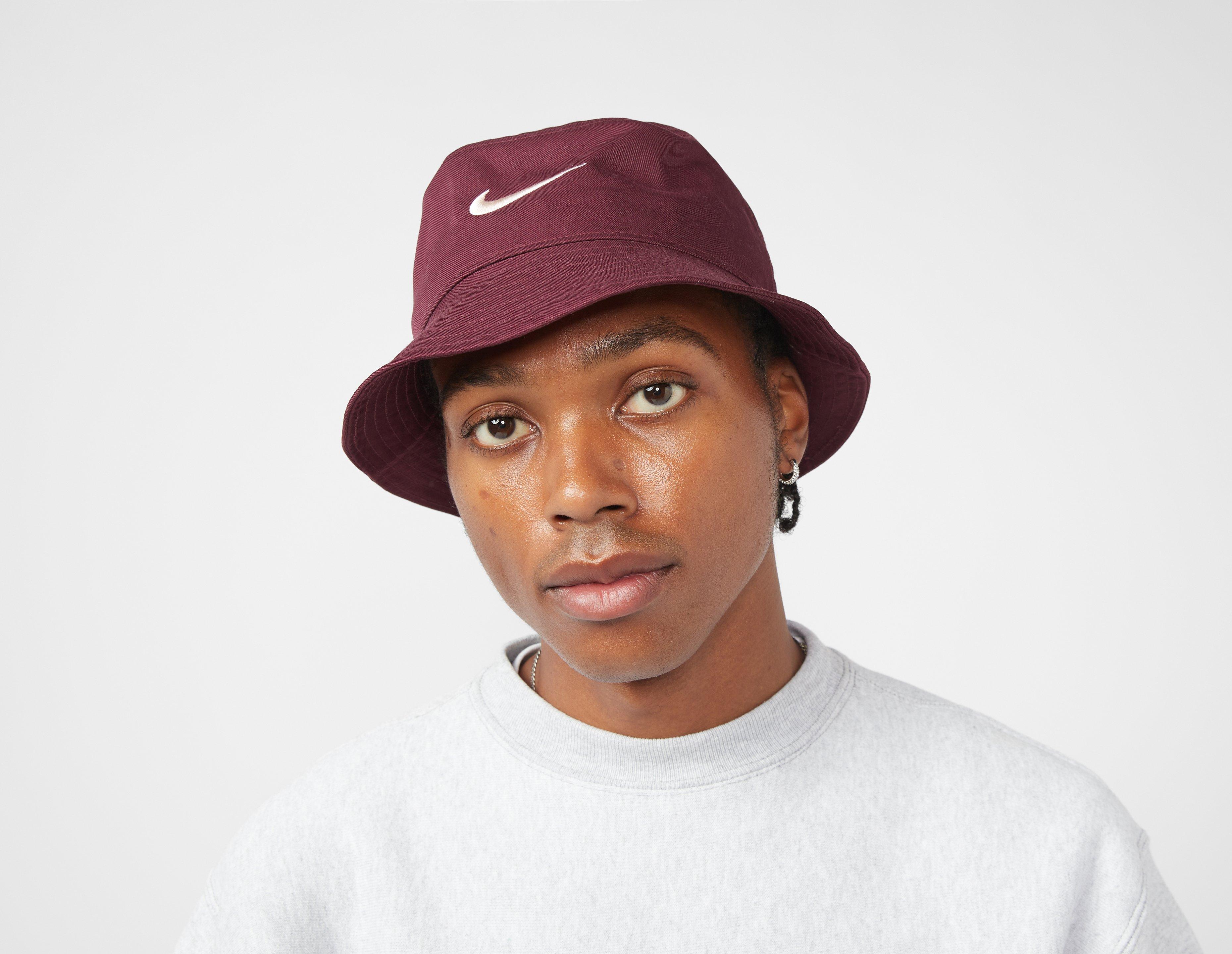 nike red bucket hat