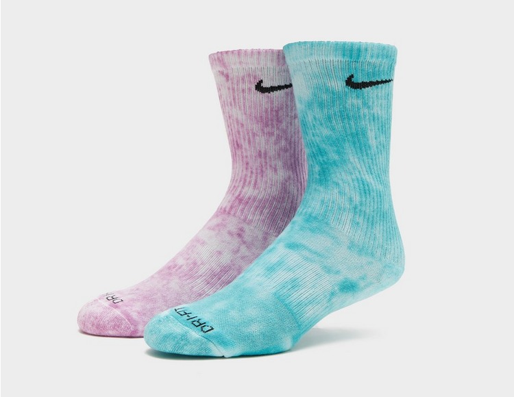 Nike Cushioned Tie Dye Crew Socks (2-Pairs)