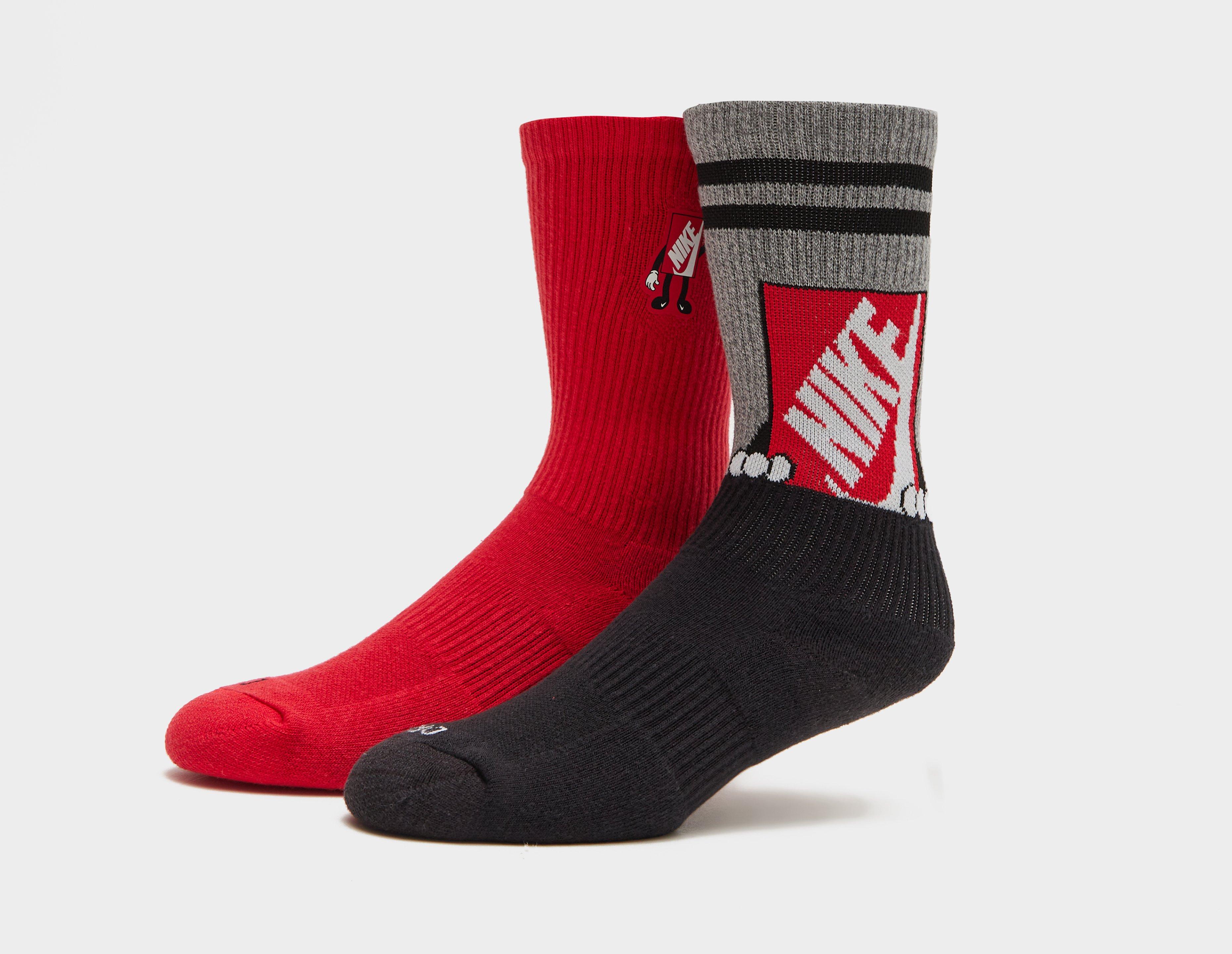 Black red nike socks sale