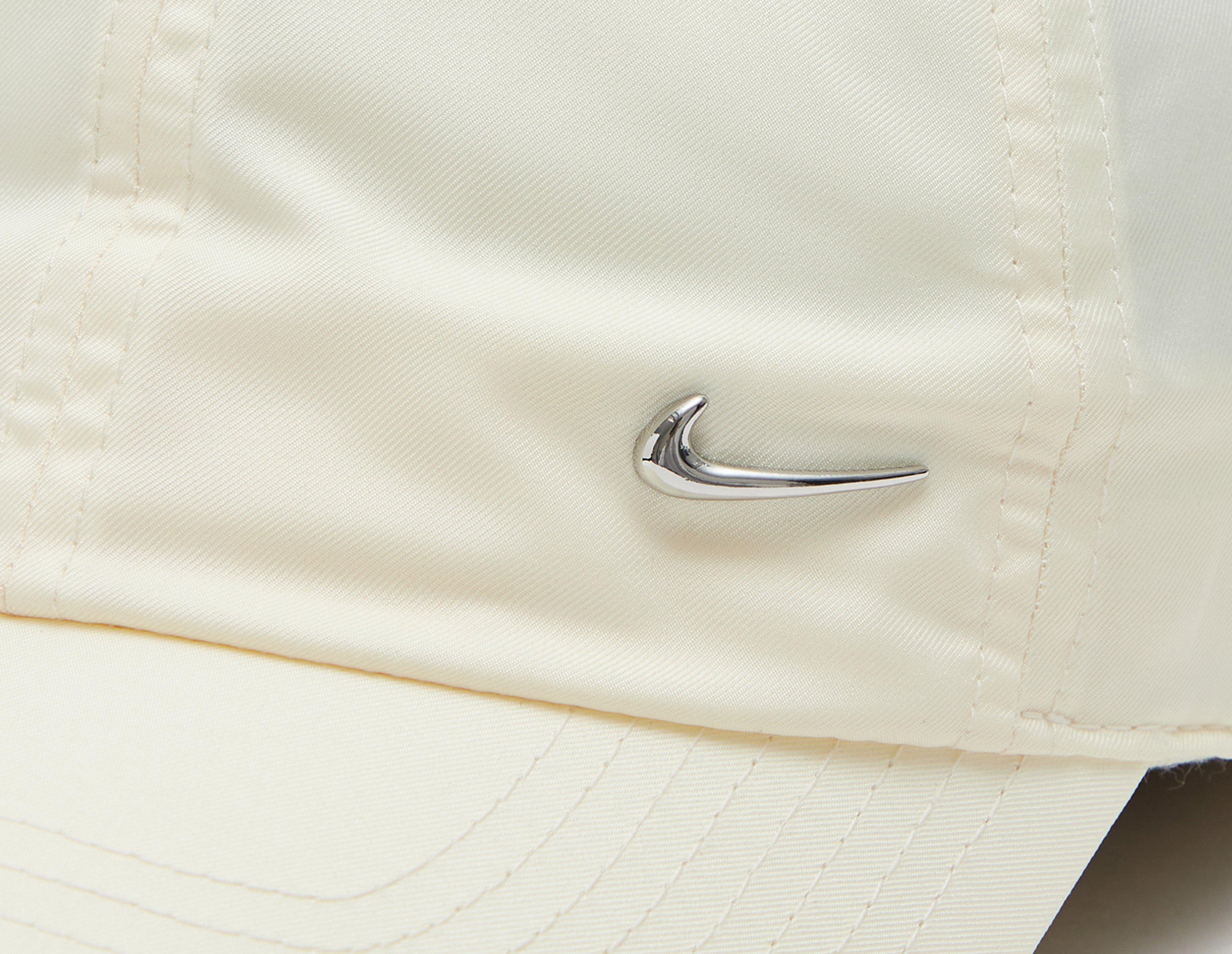 Nike metal swoosh cap in white