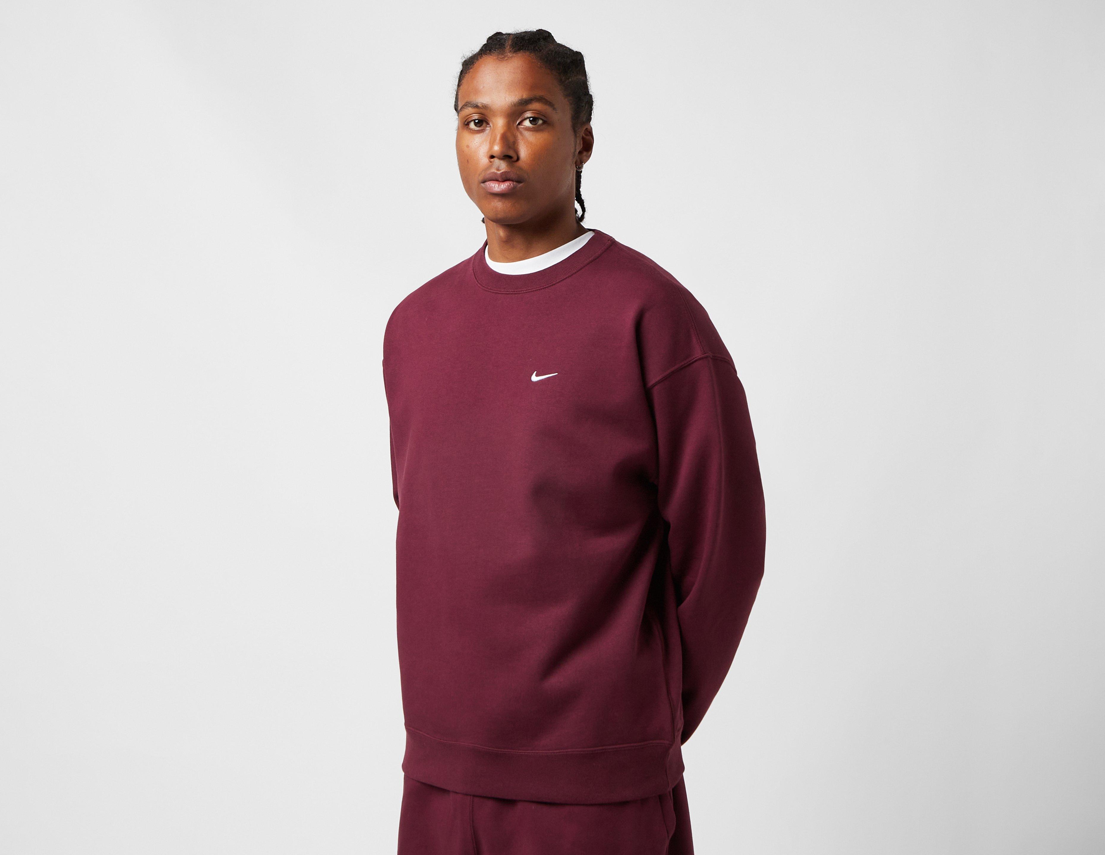 Burgundy cheap nike crewneck