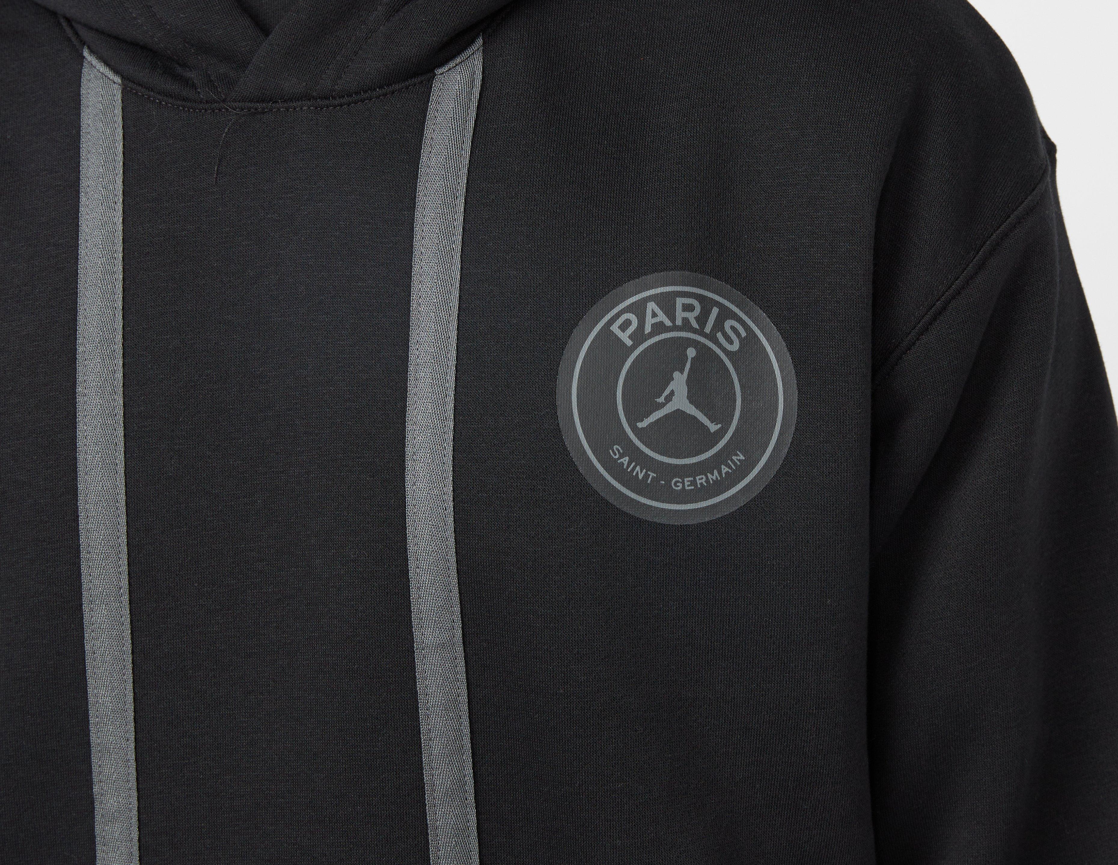 Black Jordan Paris Saint Germain Fleece Pullover Hoodie