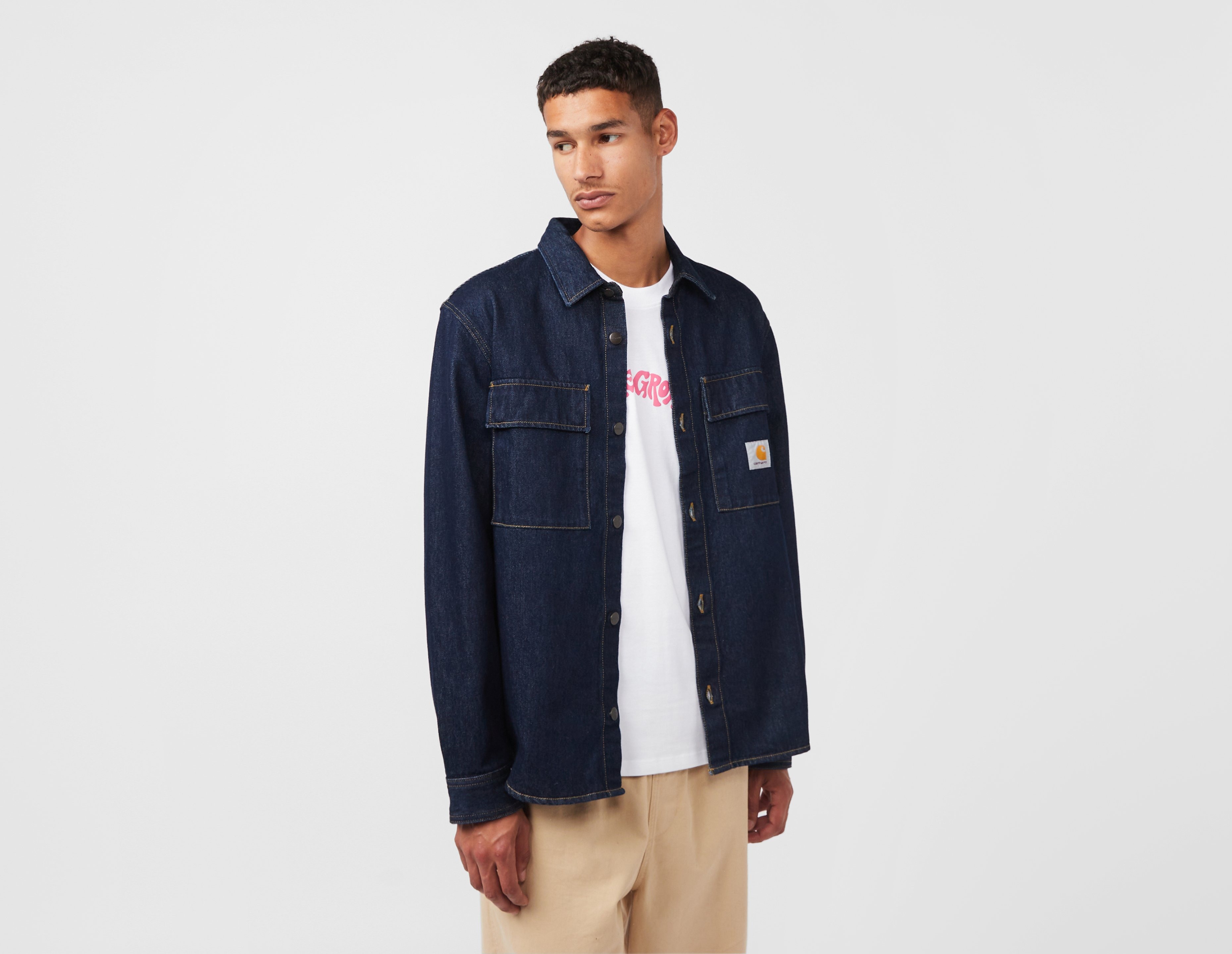 Blue Carhartt WIP Manny Shirt Jacket | Healthdesign? | Pink