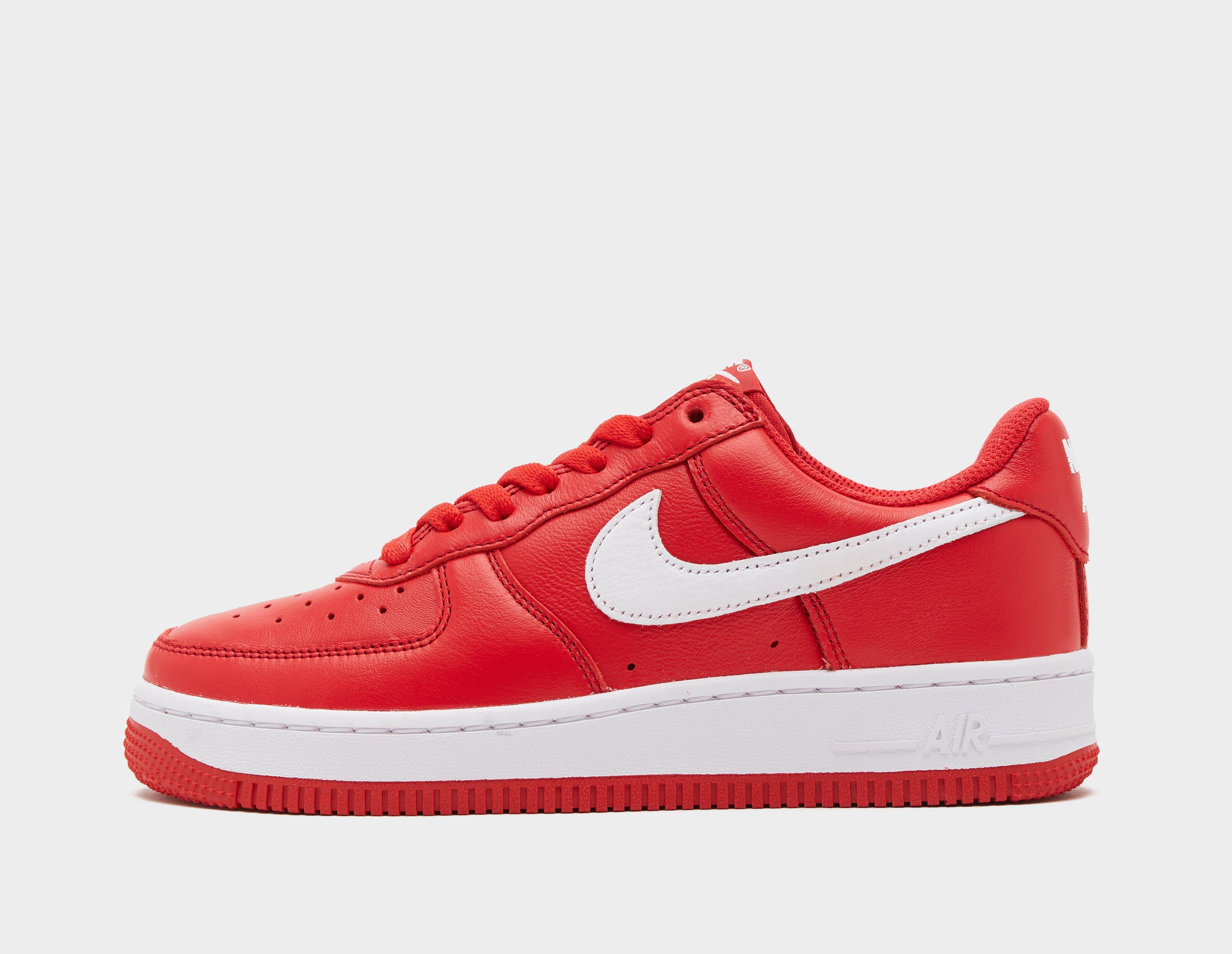 Womens red sale air force ones