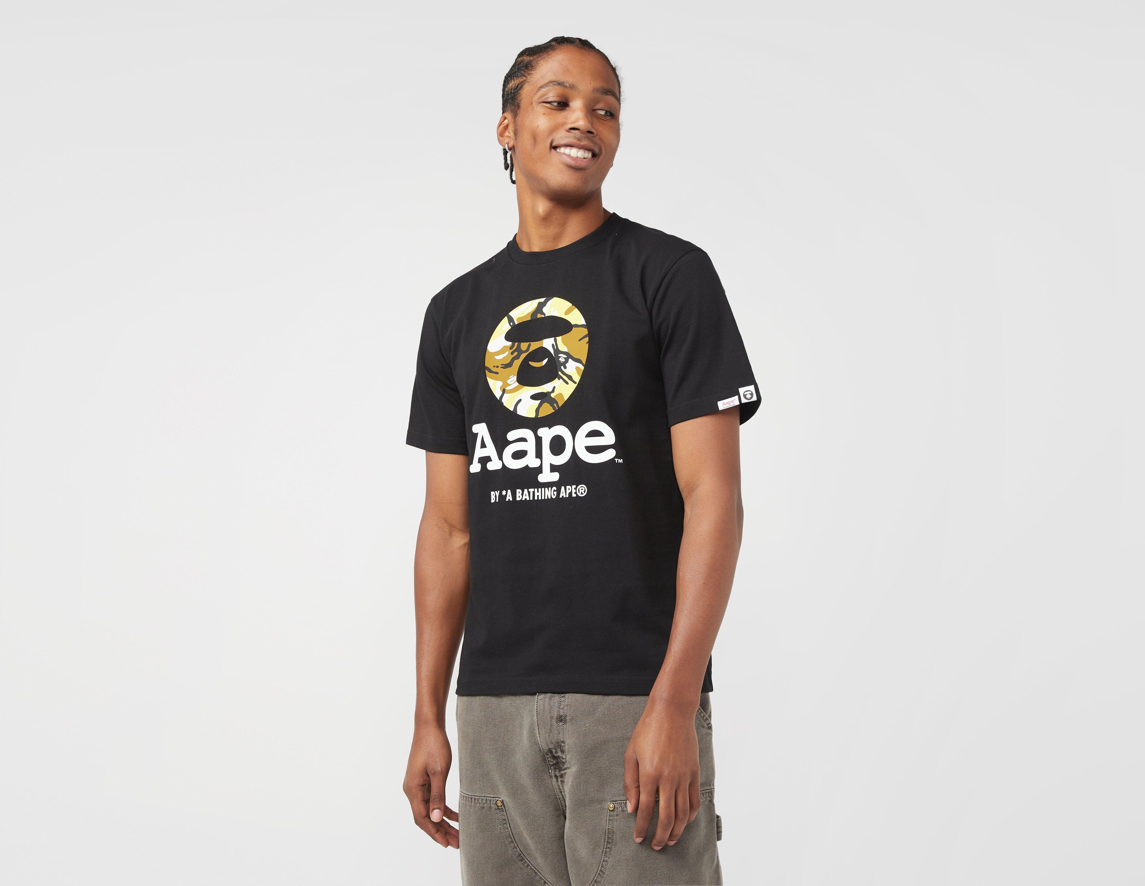 Shirt TOM - Black AAPE By A Bathing Ape Moonface Camo T - Langcom