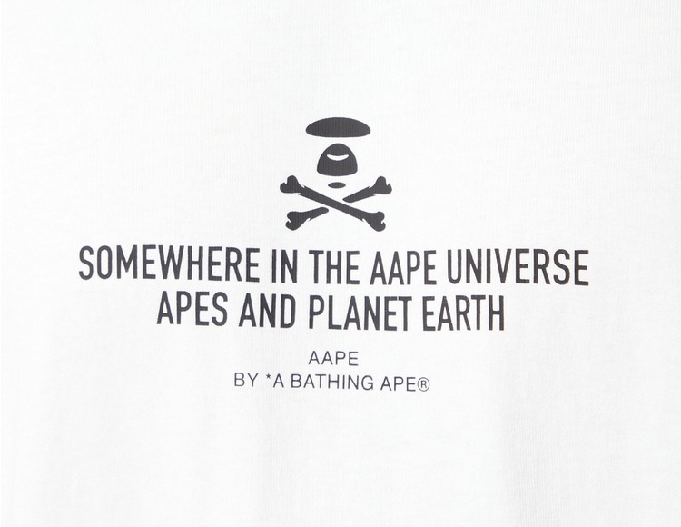 AAPE By A Bathing Ape Universe Bones Long Sleeve T-Shirt
