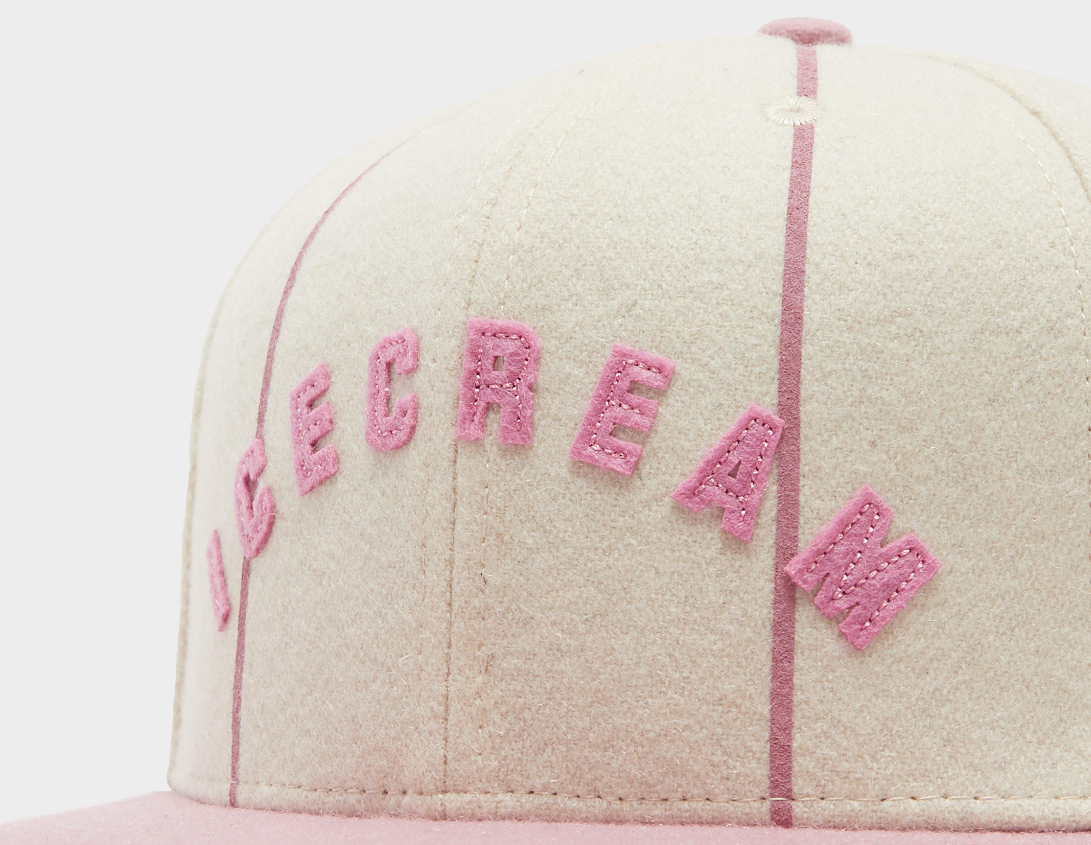 Healthdesign? | Pink ICECREAM Vide Du Corsica Plateau Cap Tour Cap Pinstripe | Métallique Poche Trucker