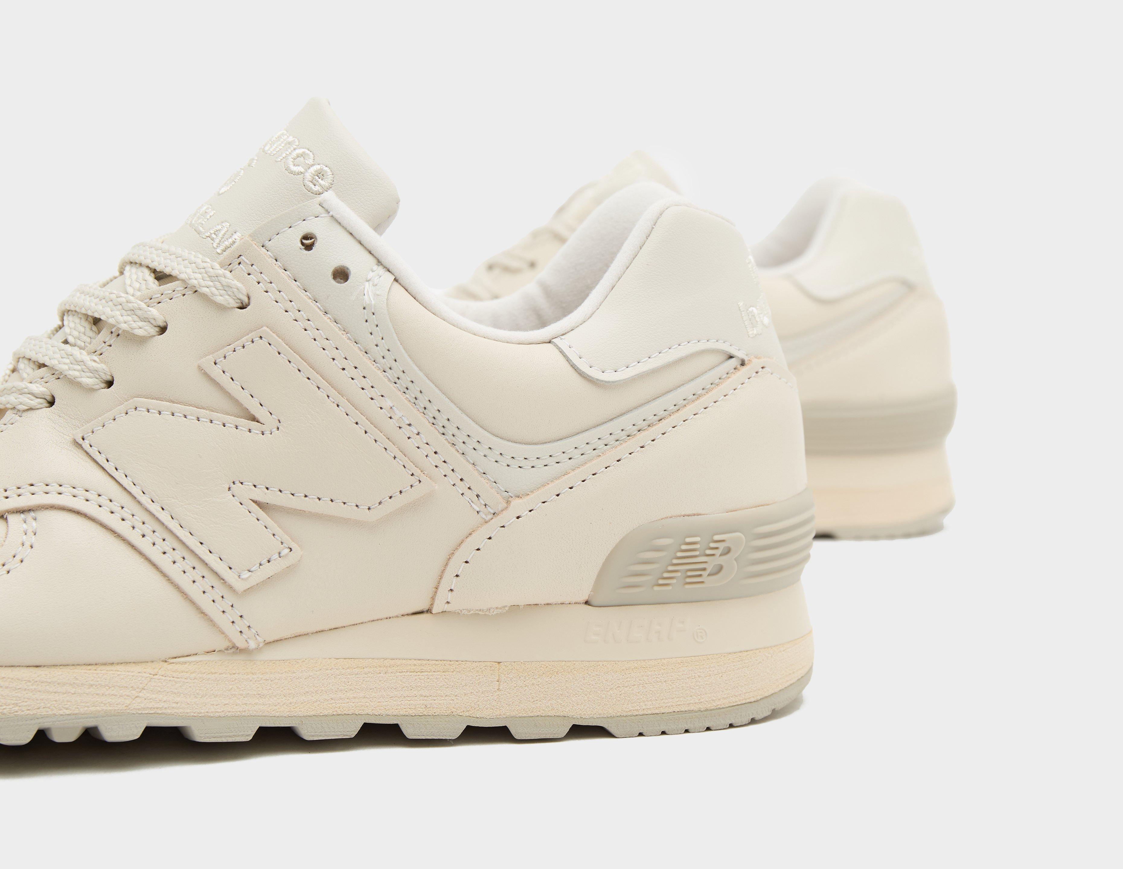 New balance 574 shop all white leather