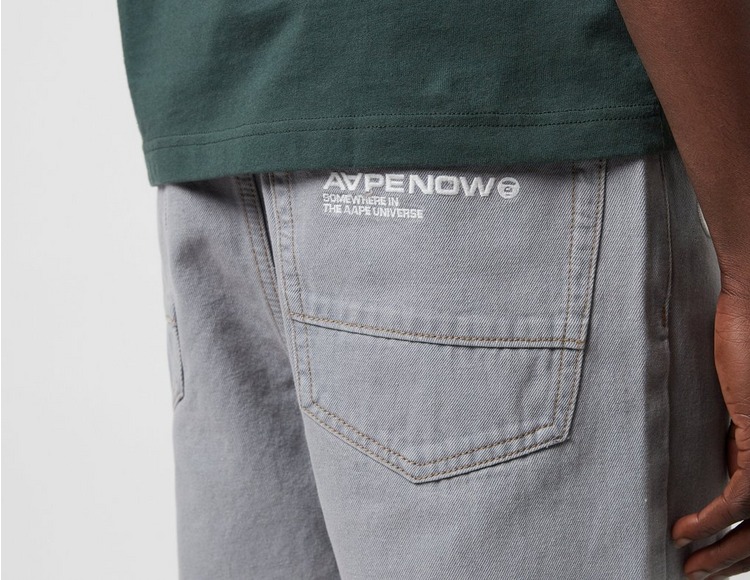 Grey AAPE By A Bathing Ape Denim Logo Jeans | Healthdesign? | TEEN