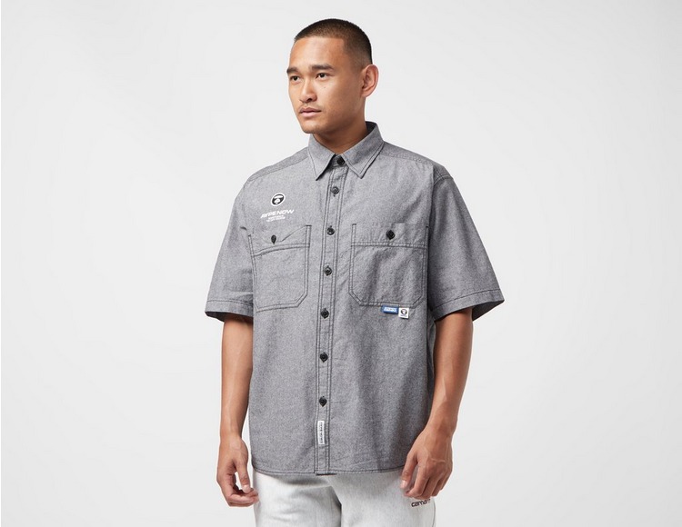 AAPE By A Bathing Ape Chemise à manches courtes Chambray