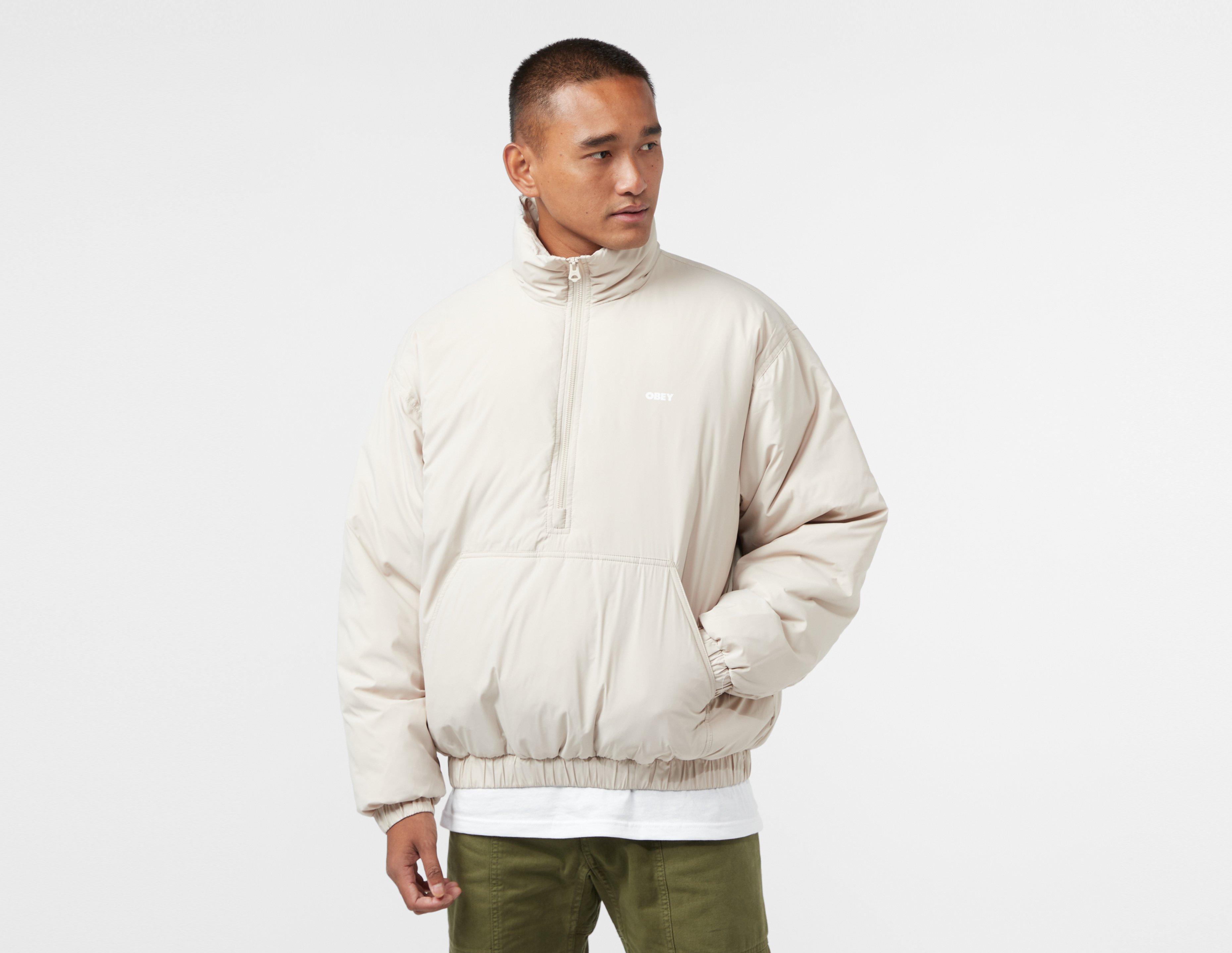 Brown Obey Studio Mockneck Anorak | size?