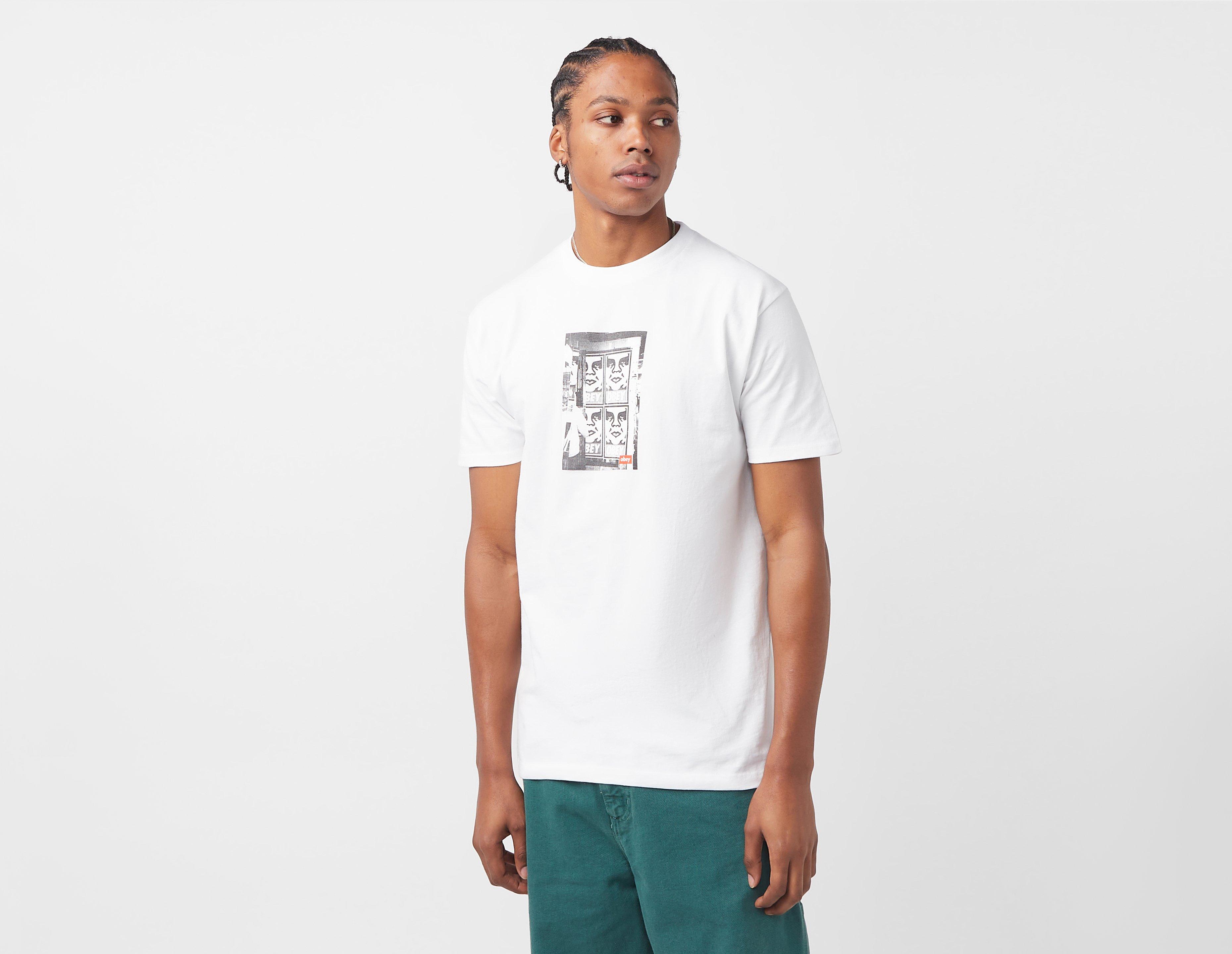 Rot Shirt short-sleeved Obey | - T-shirt Healthdesign? Photo Icon - White T