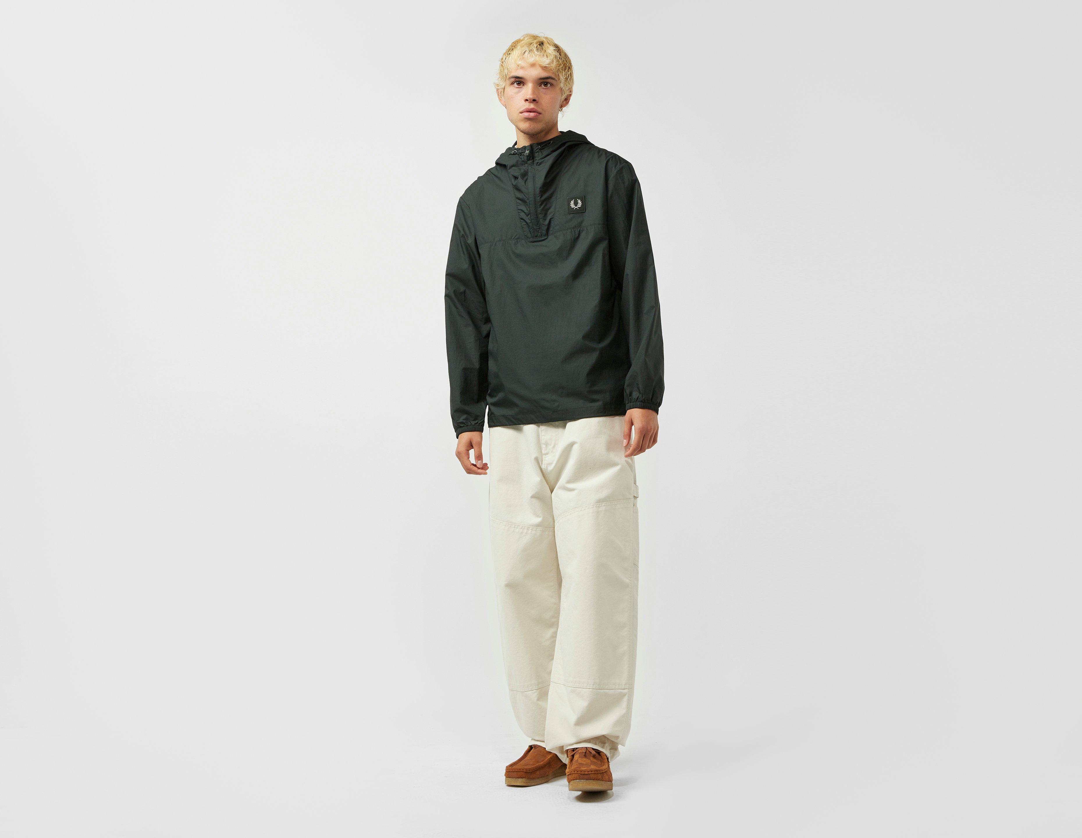 Black Fred Perry Packable Shell Jacket | footwear-accessories 