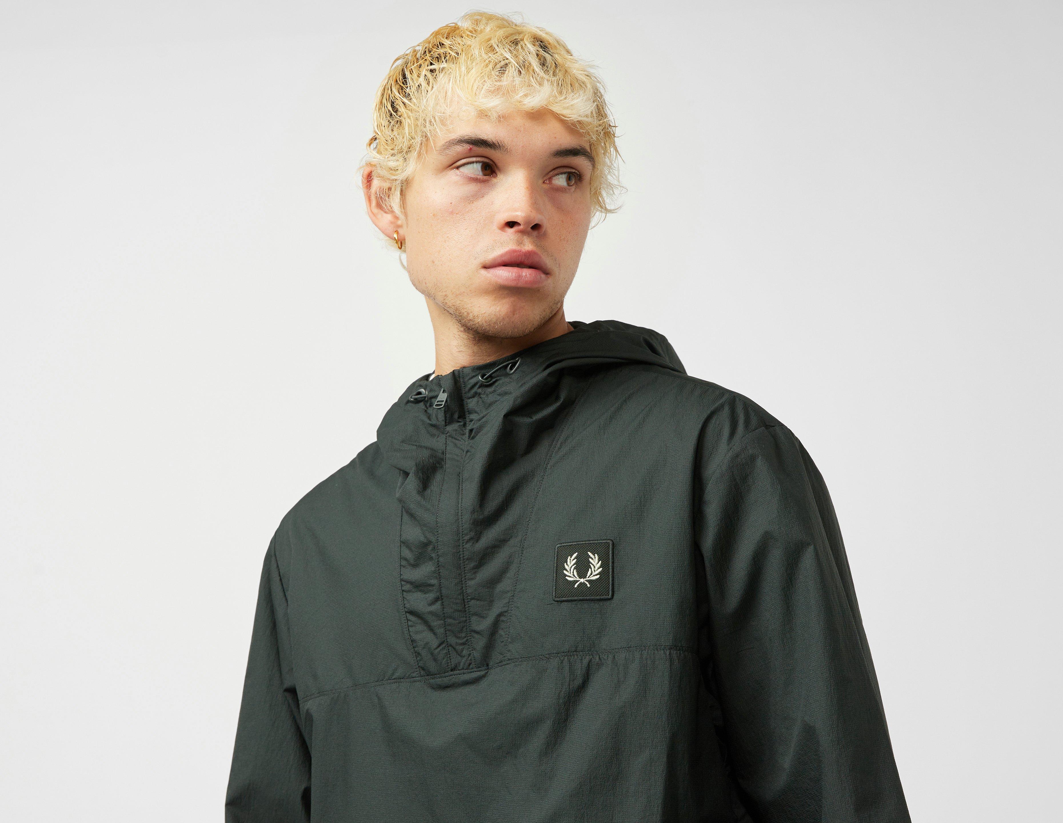 Black Fred Perry Packable Shell Jacket | footwear-accessories 