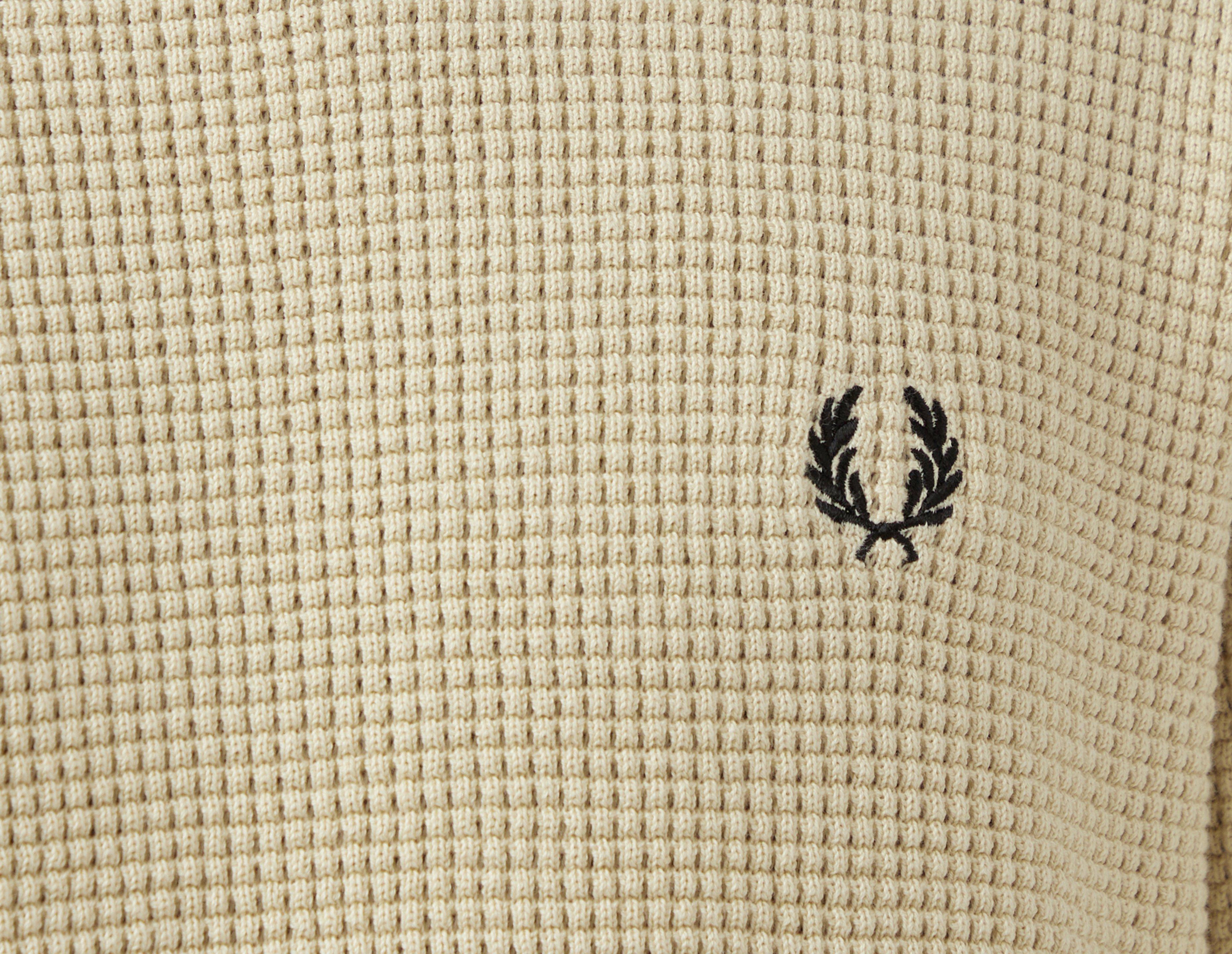 Langcom?, Brown Fred Perry Waffle Knit Sweatshirt
