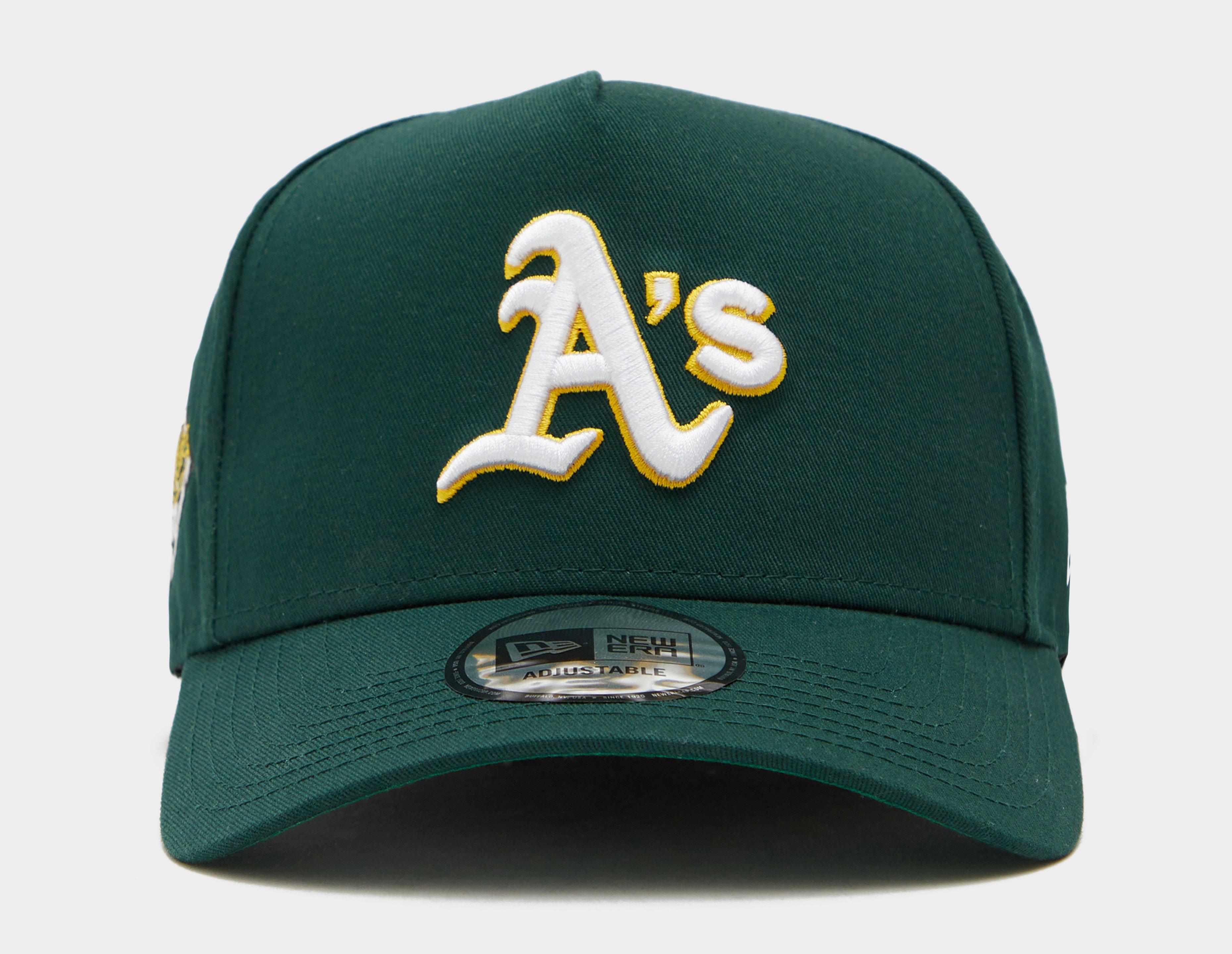 New Era Mens Dark Green/Yellow 9FORTY MLB Oakland Athletics Cap