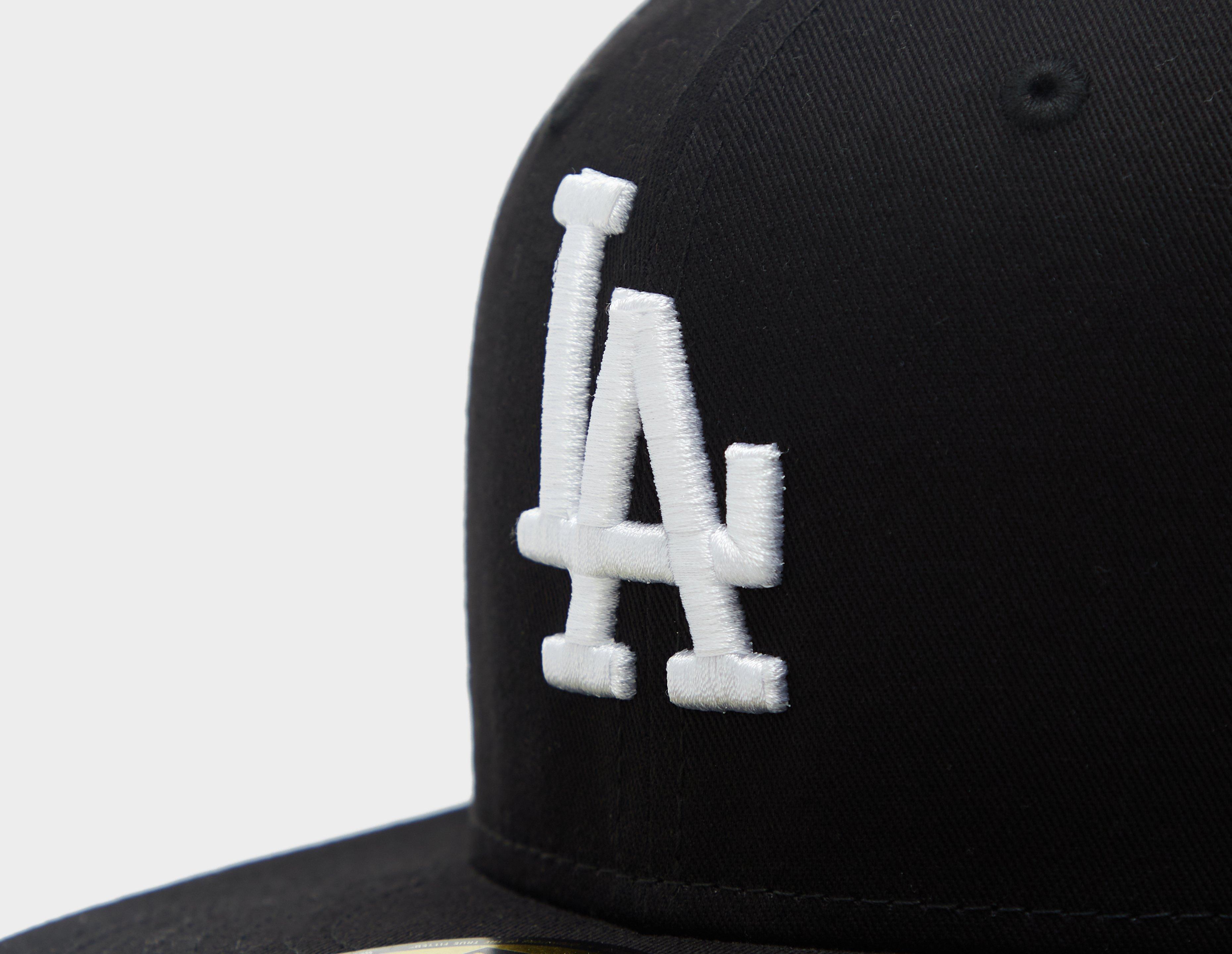 New Era Los Angeles Dodgers 59Fifty Fitted Hat, Adult, Black/White