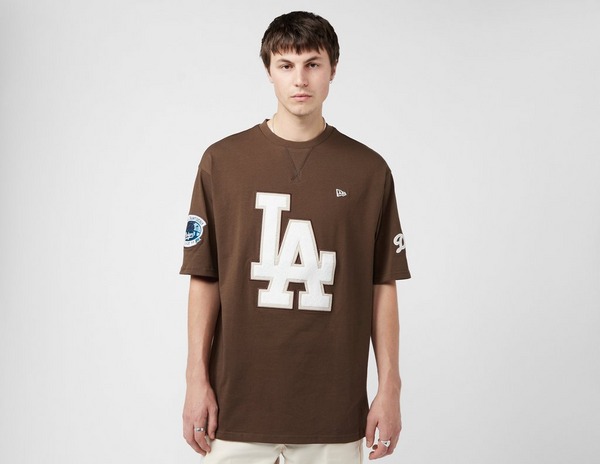Dodgers Logo Print Back MLB T-Shirt