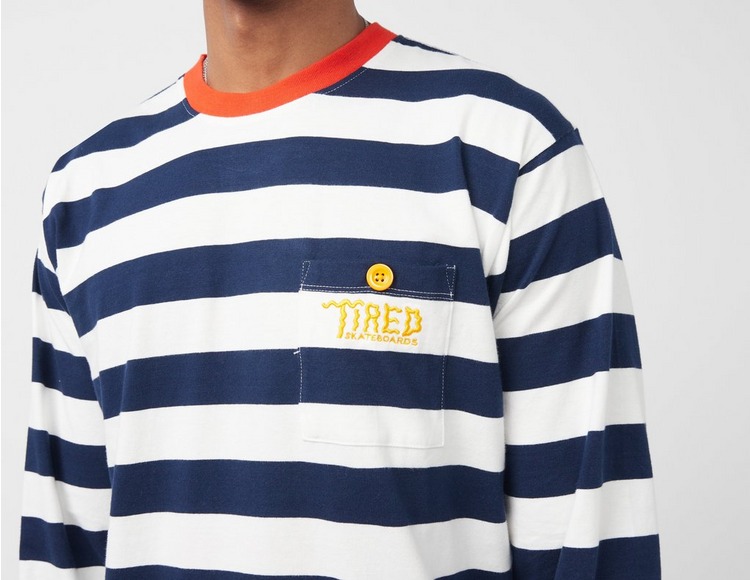 Tired Skateboards Squiggly Stripe Long Sleeve T-Shirt