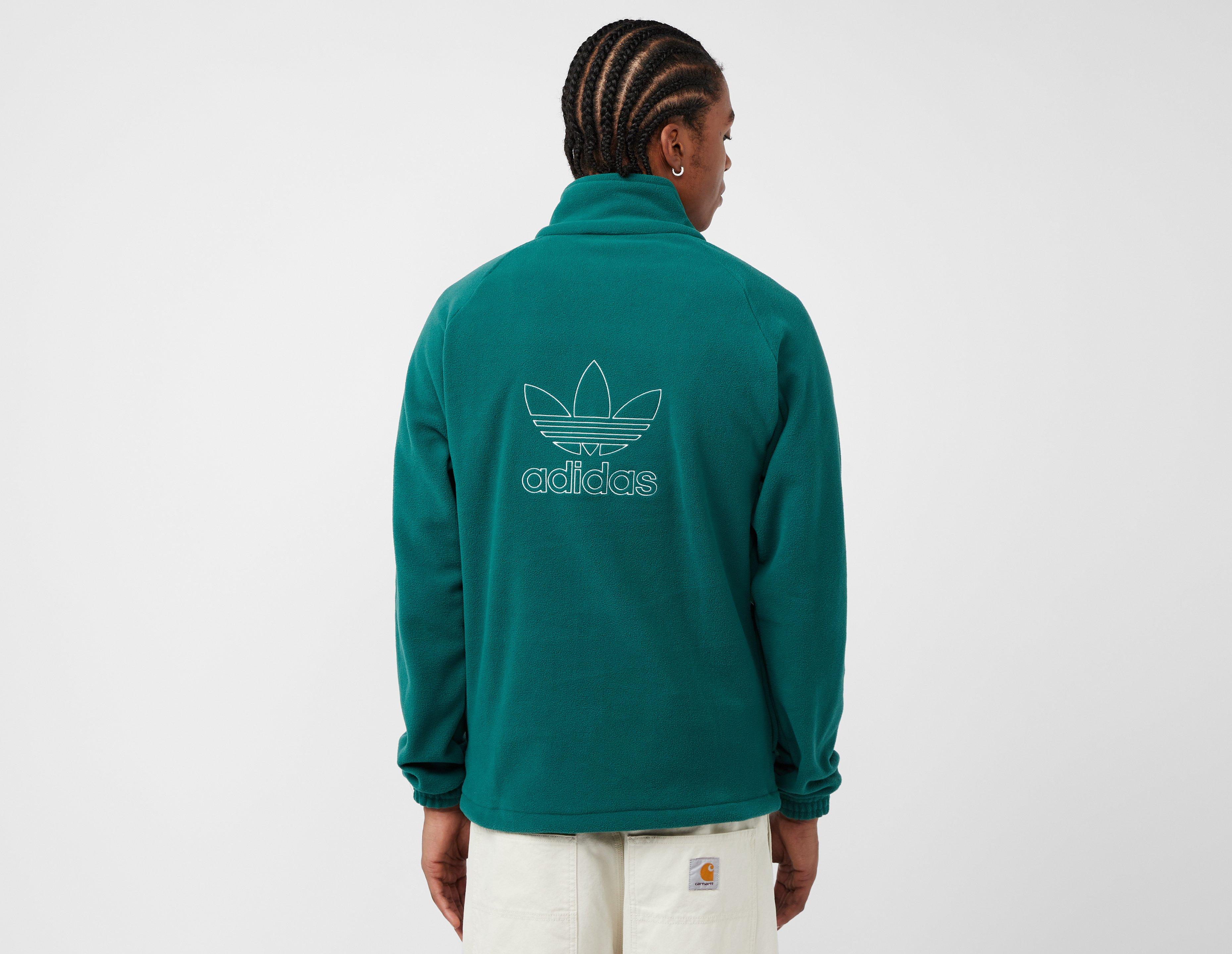 Adidas trefoil cheap half zip hoodie