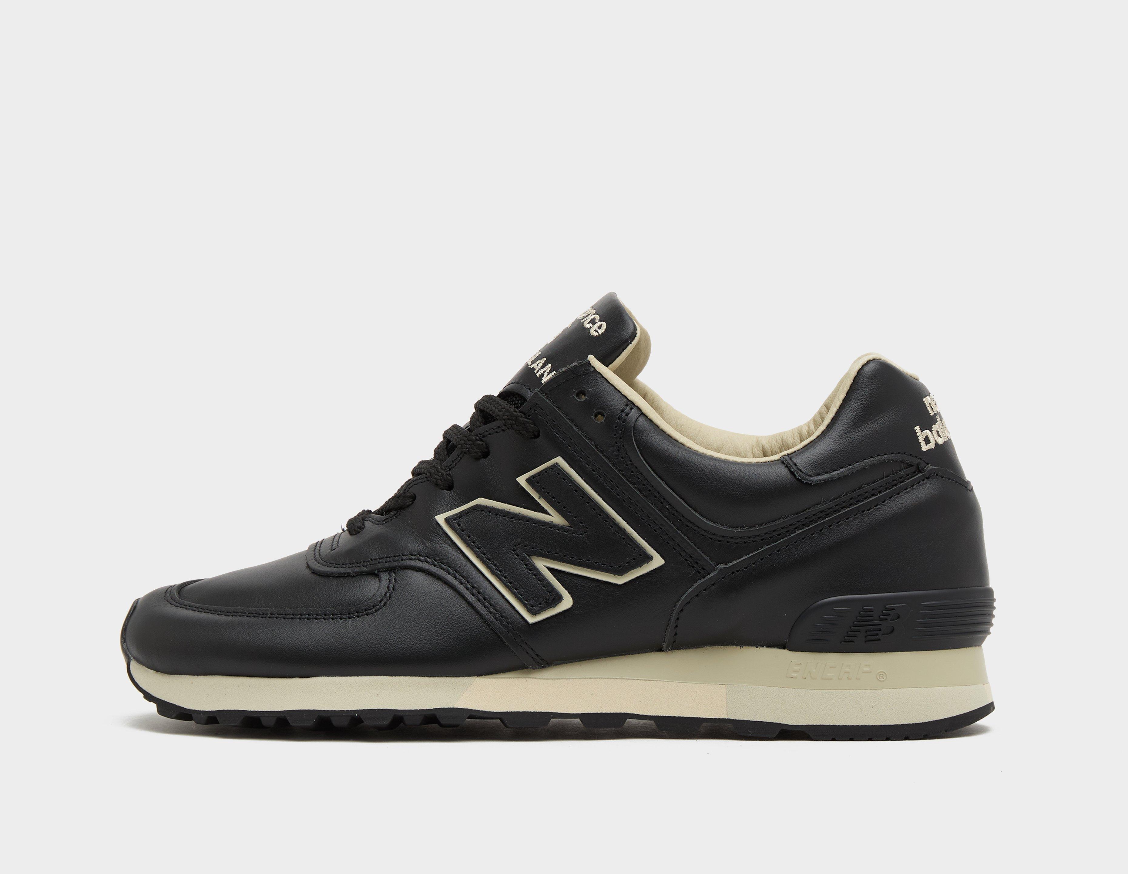 New balance 576 black leather best sale