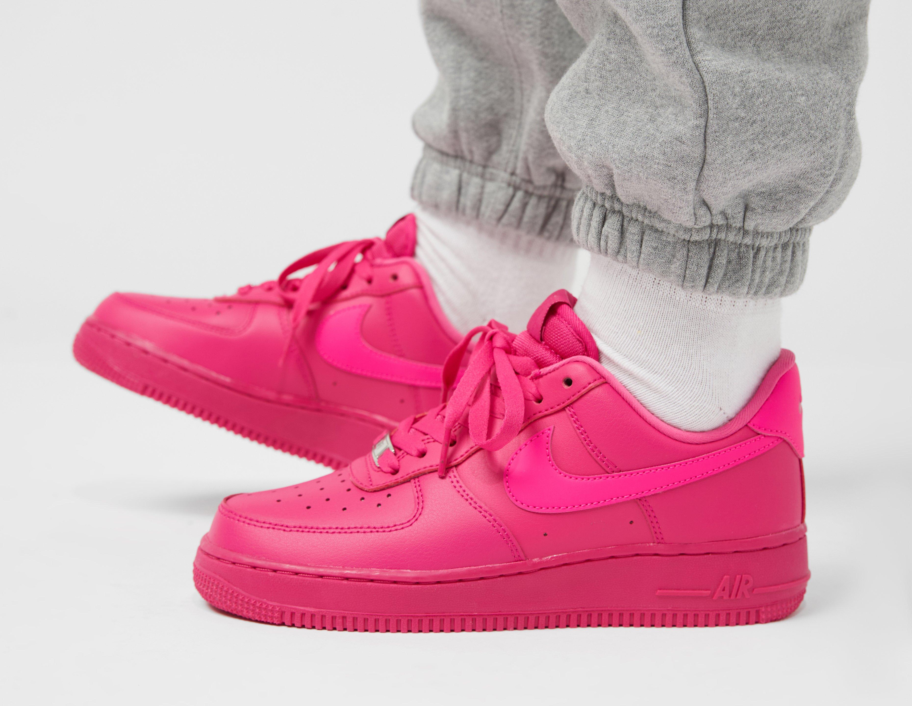 Pink nike store air force shoes