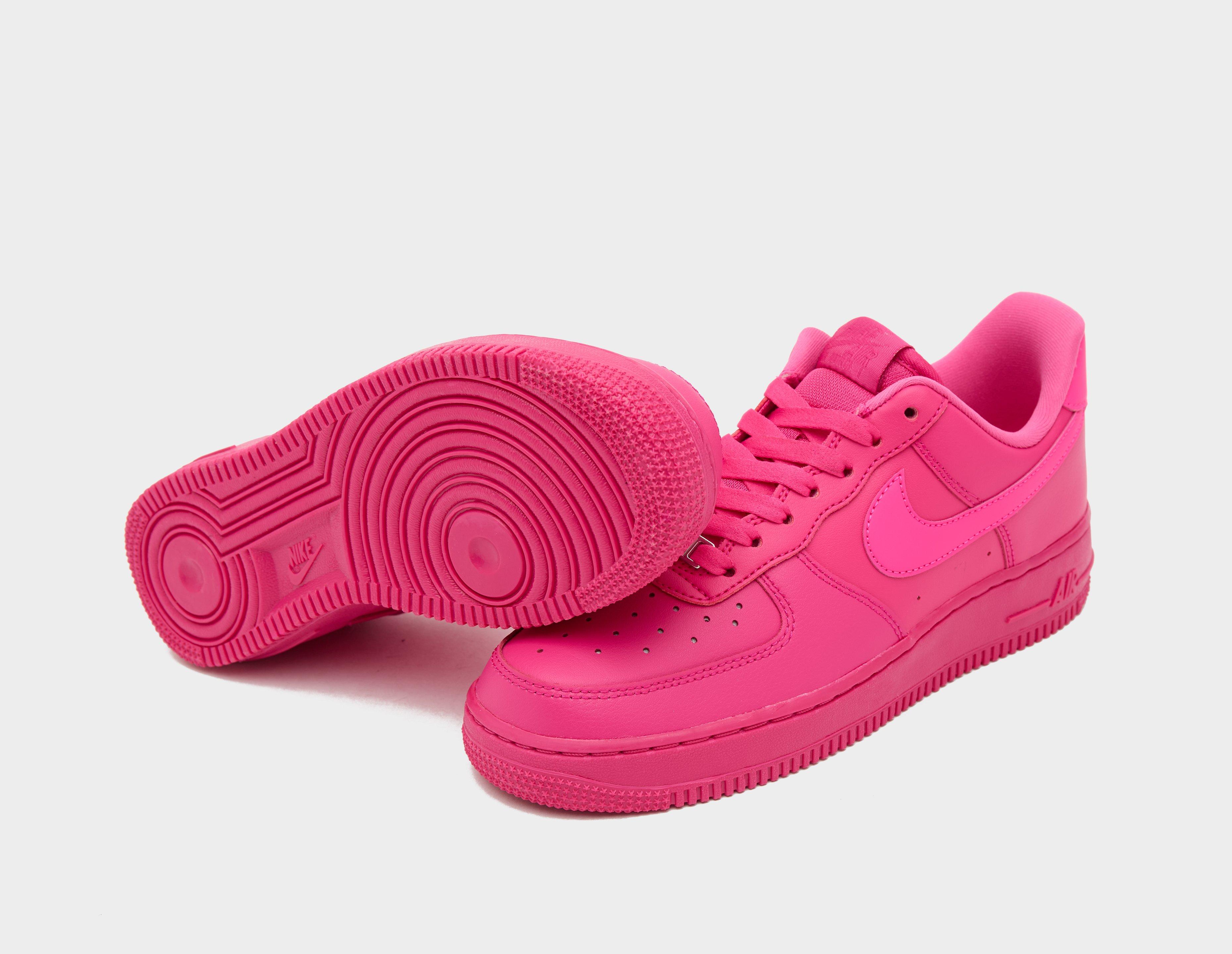 Womens pink nike air best sale force 1