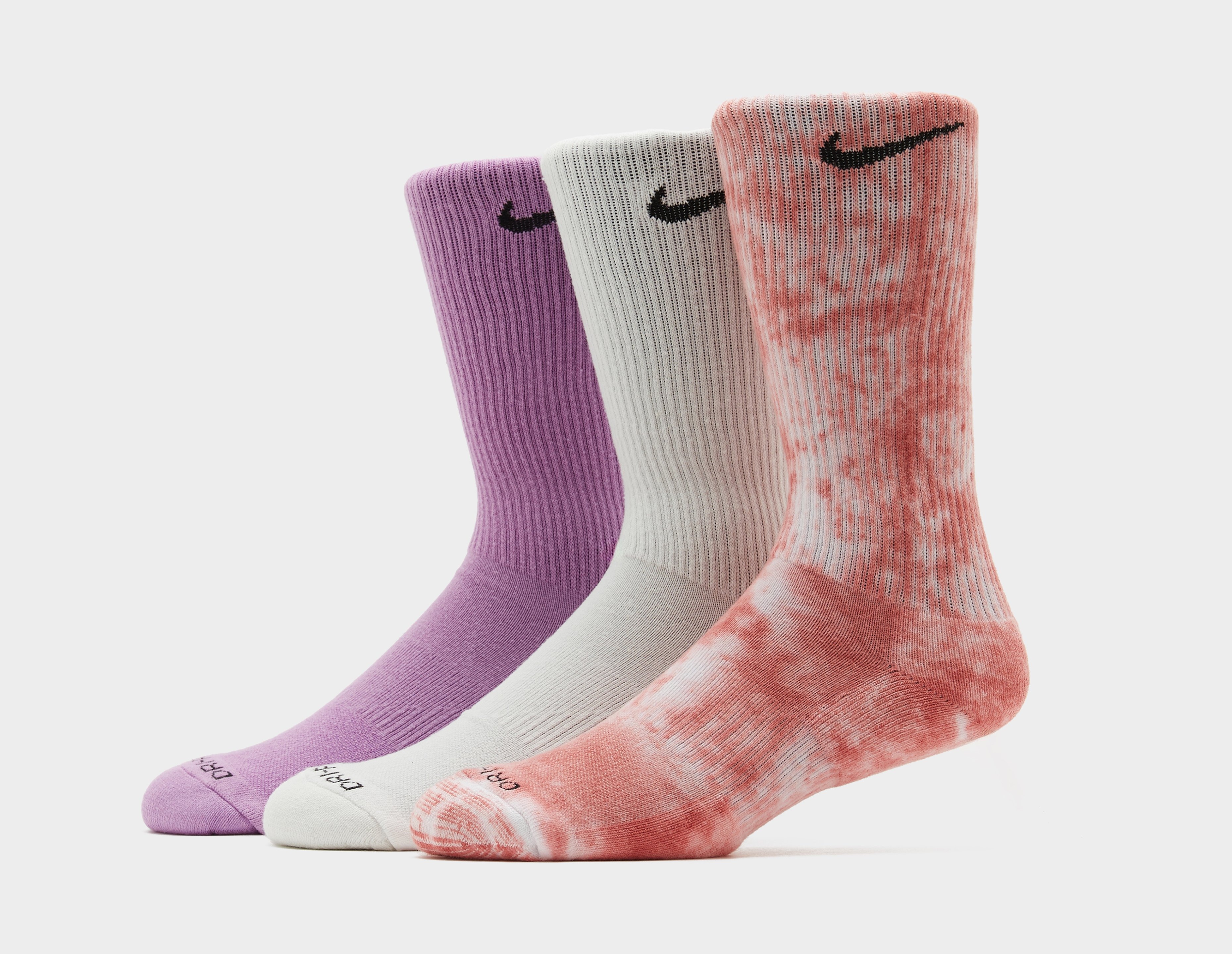 Pink Nike Tie Dye Crew Socks (3-Pairs) | size?