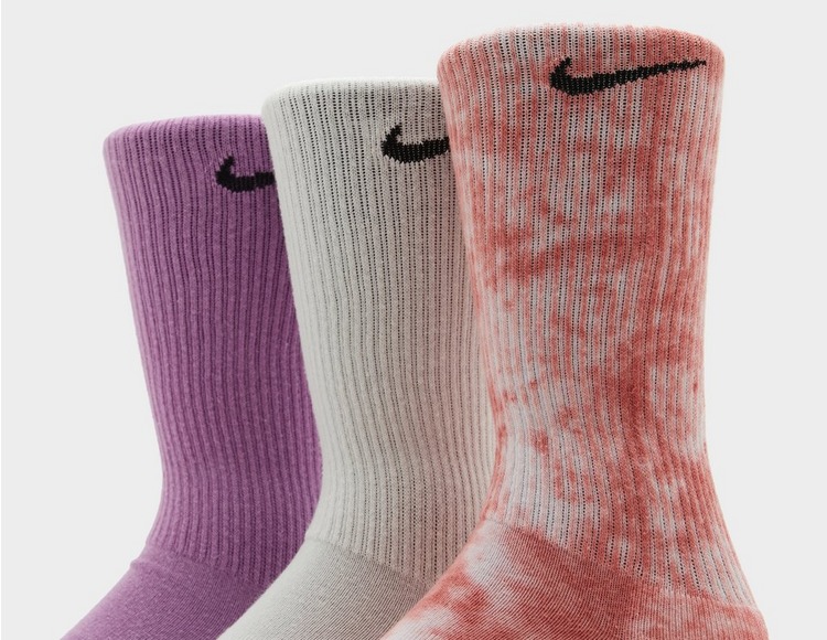 Nike Lot de 3 paires de Chaussettes Tie Dye