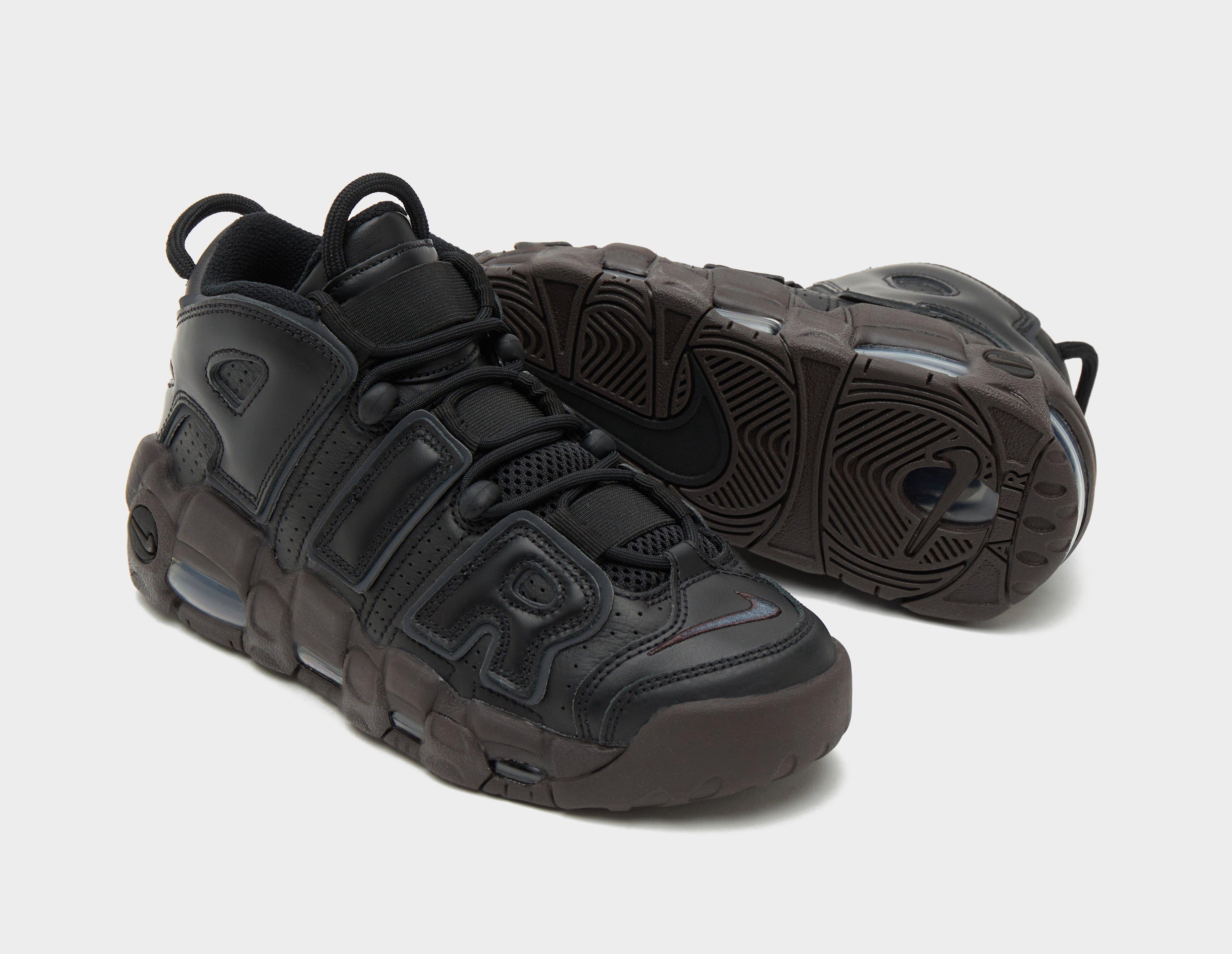 Nike uptempo black hot sale