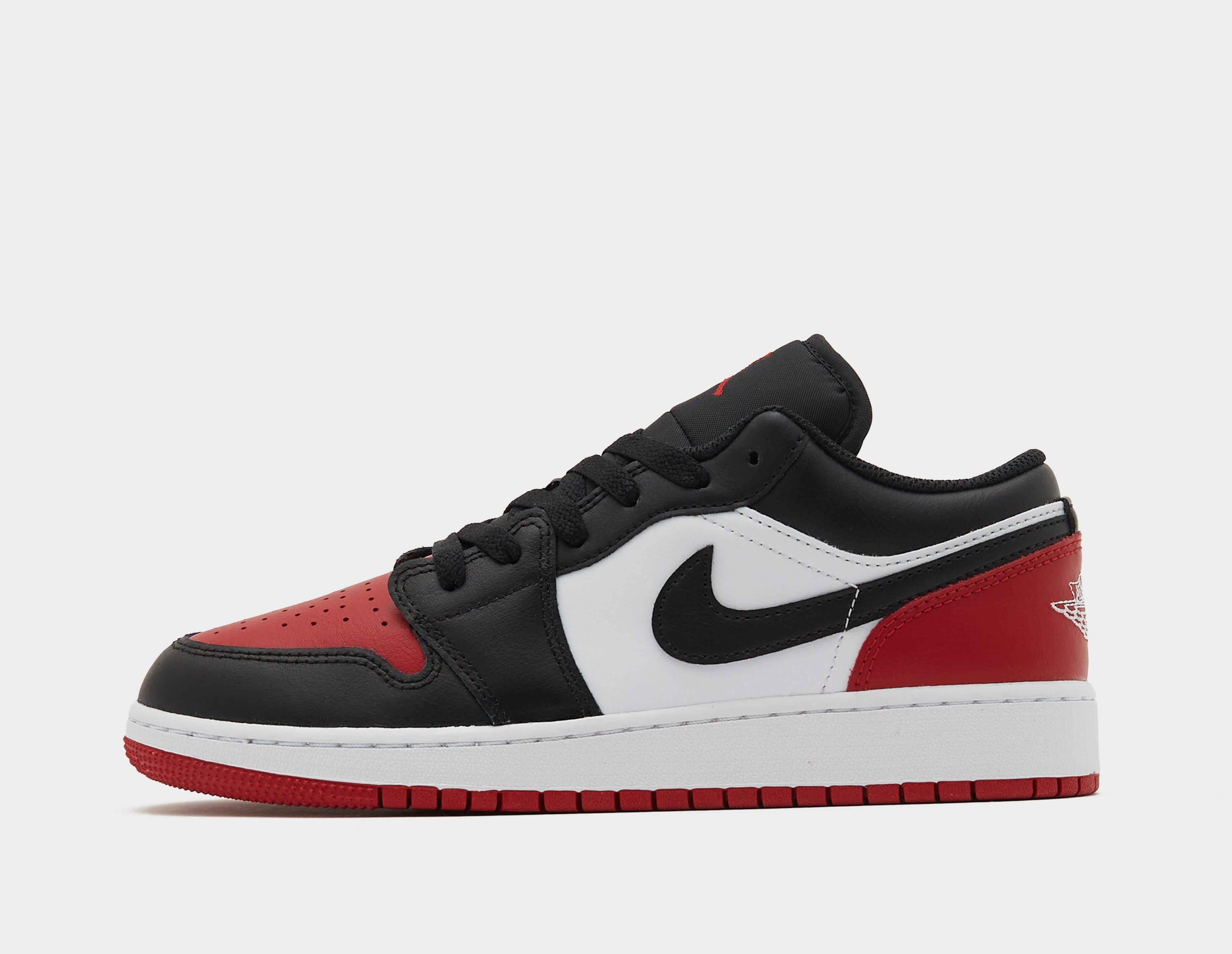air jordan 1 red black low