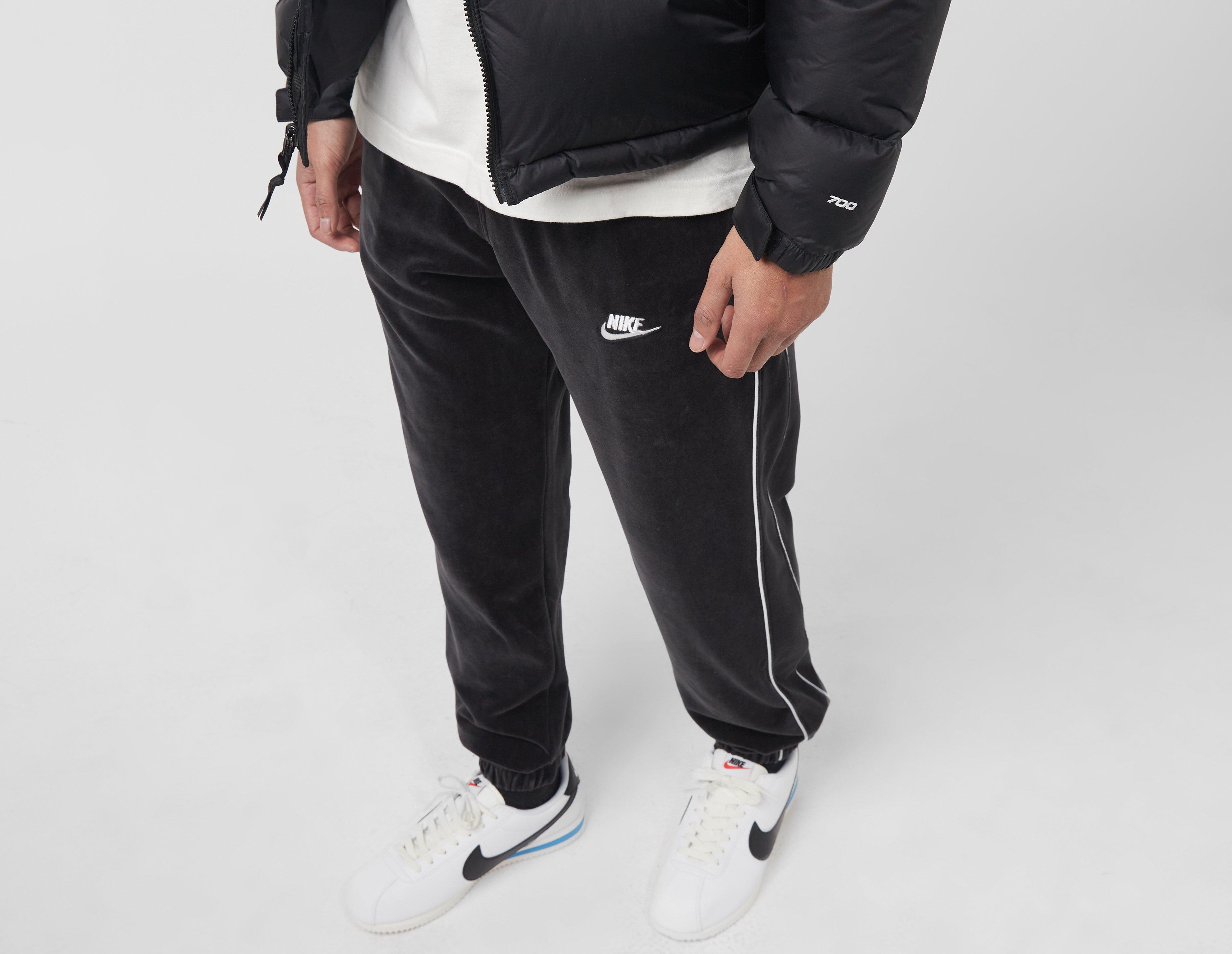 Nike Club velour joggers in black