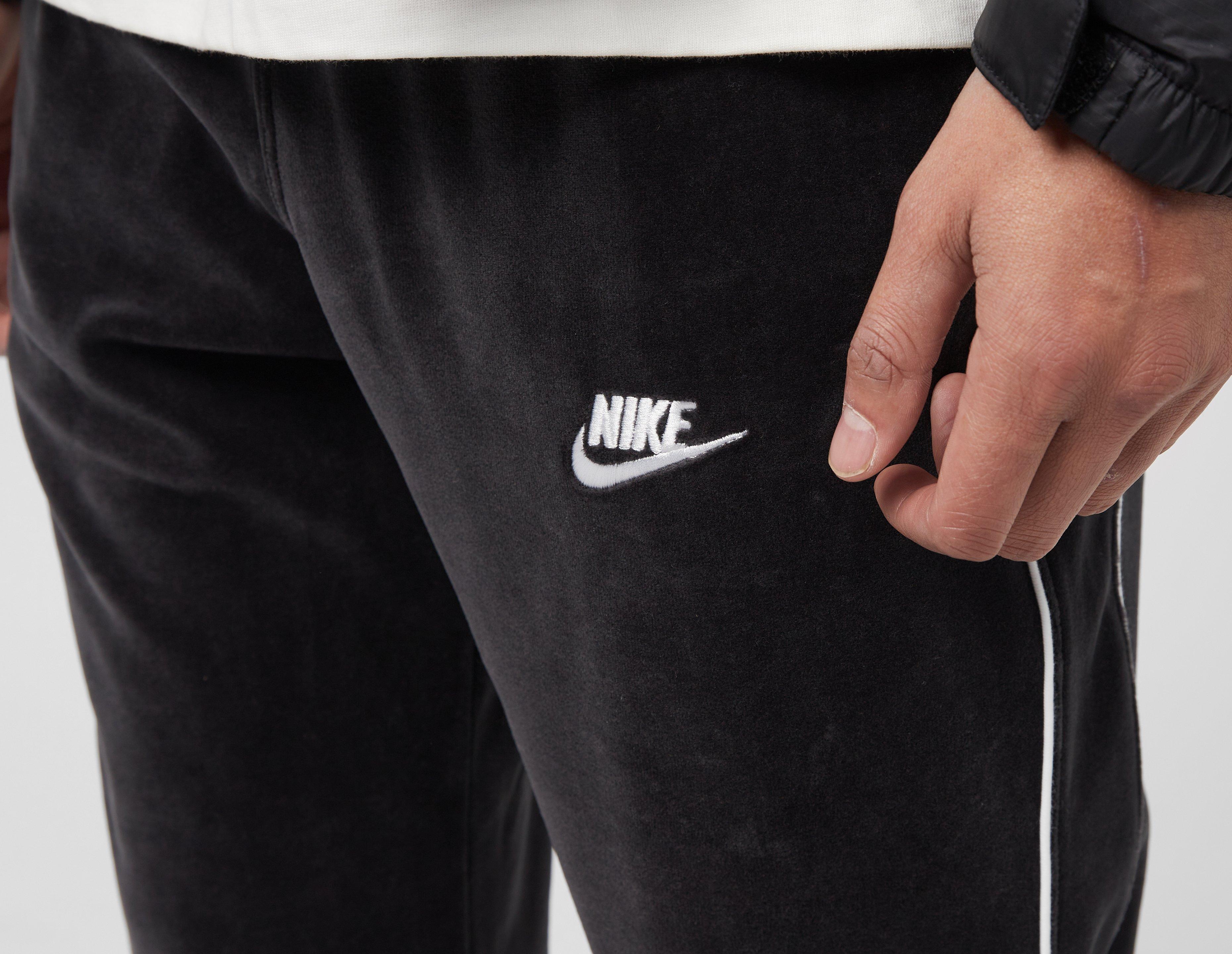 Nike Club velour joggers in black