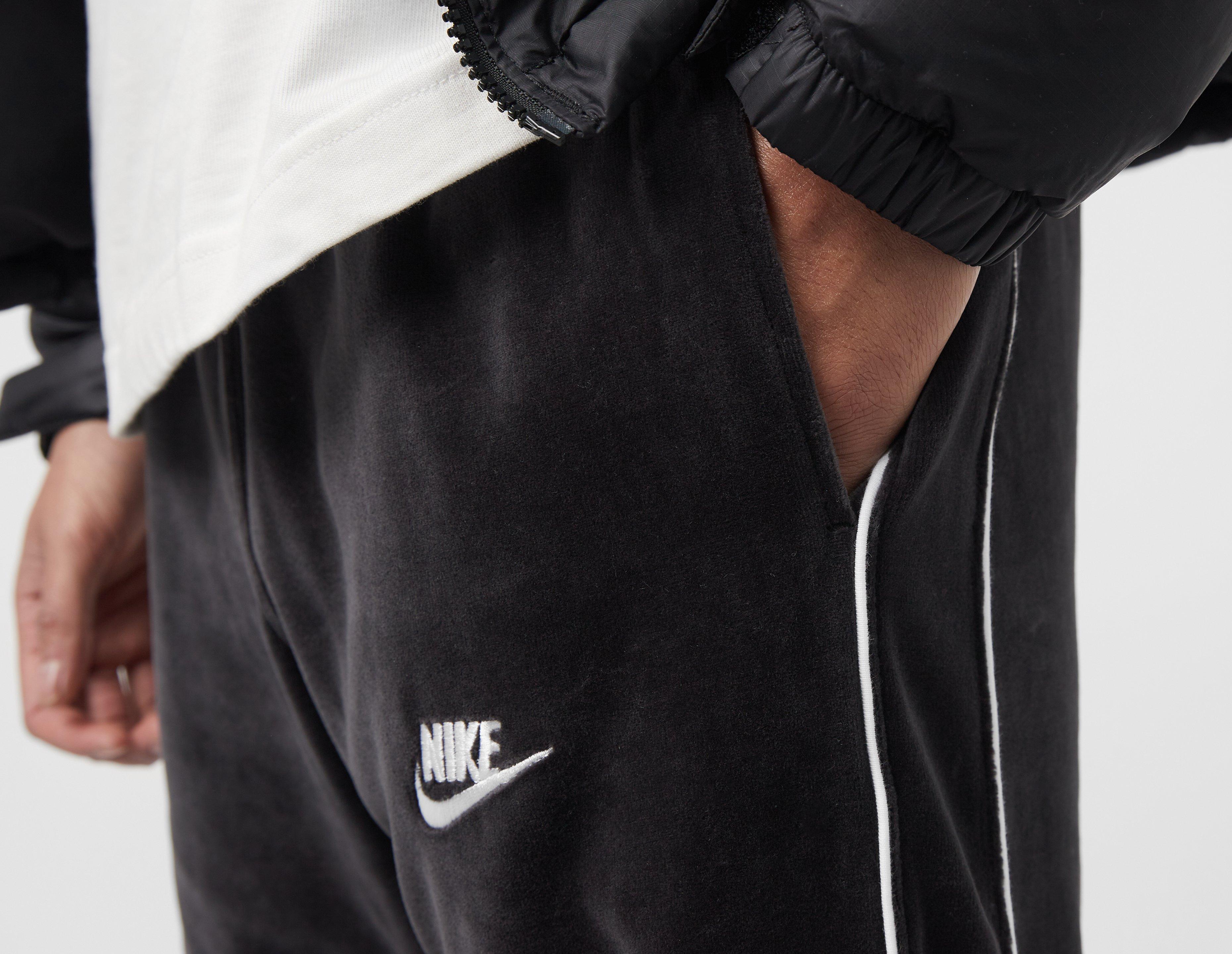 Nike Club velour joggers in black